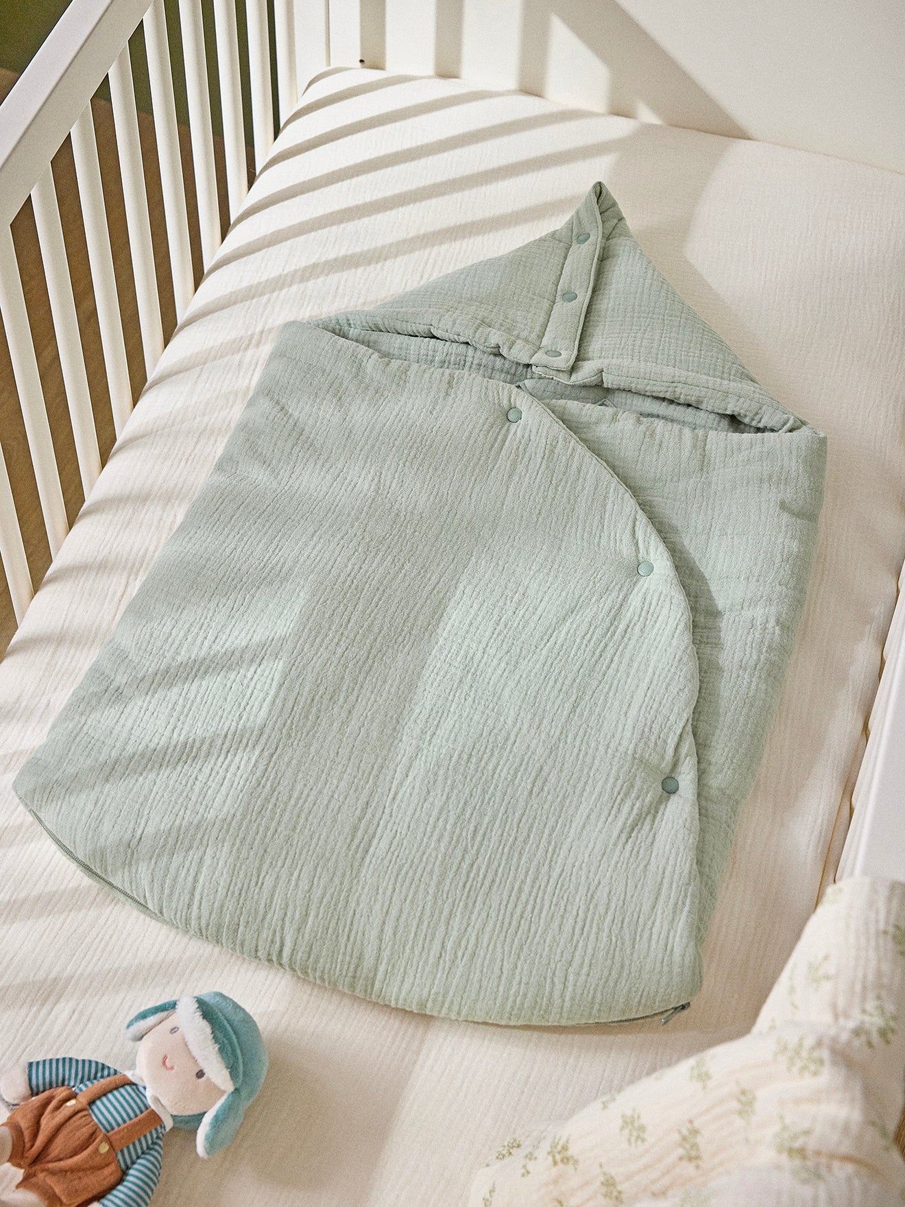 Strampelsack aus Baumwoll-Gaze