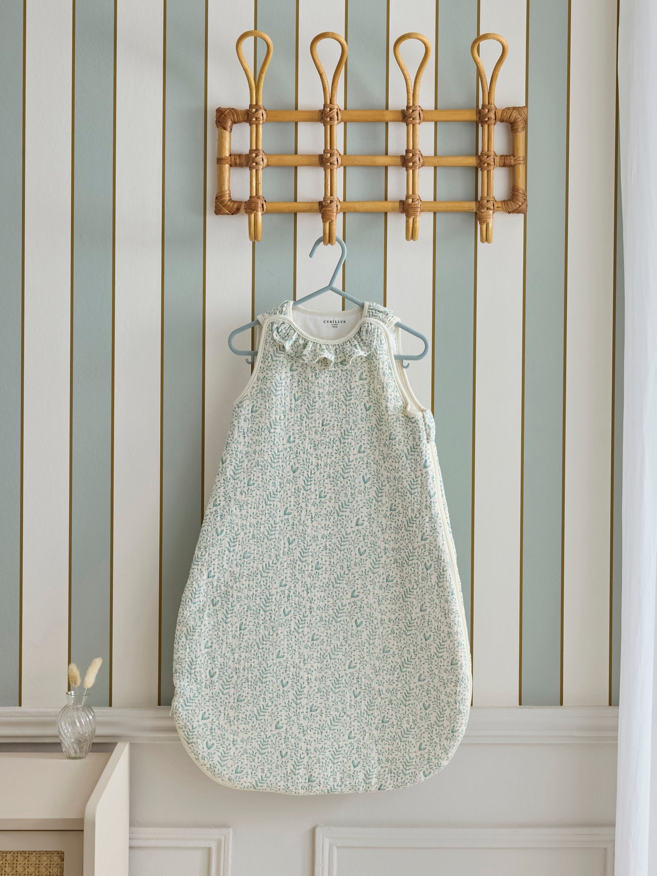 Strampelsack mit Rüschenkragen aus Bio-Baumwoll-Gaze TOG 2