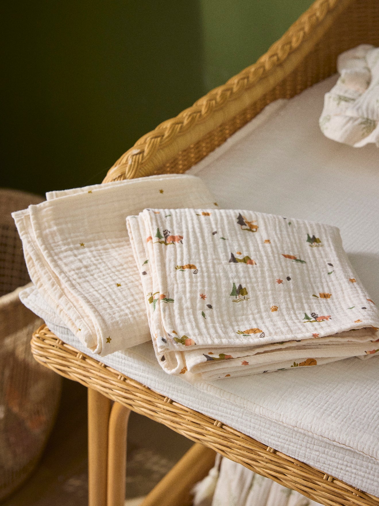 Wickeltuch aus Musselin im 2er-Set