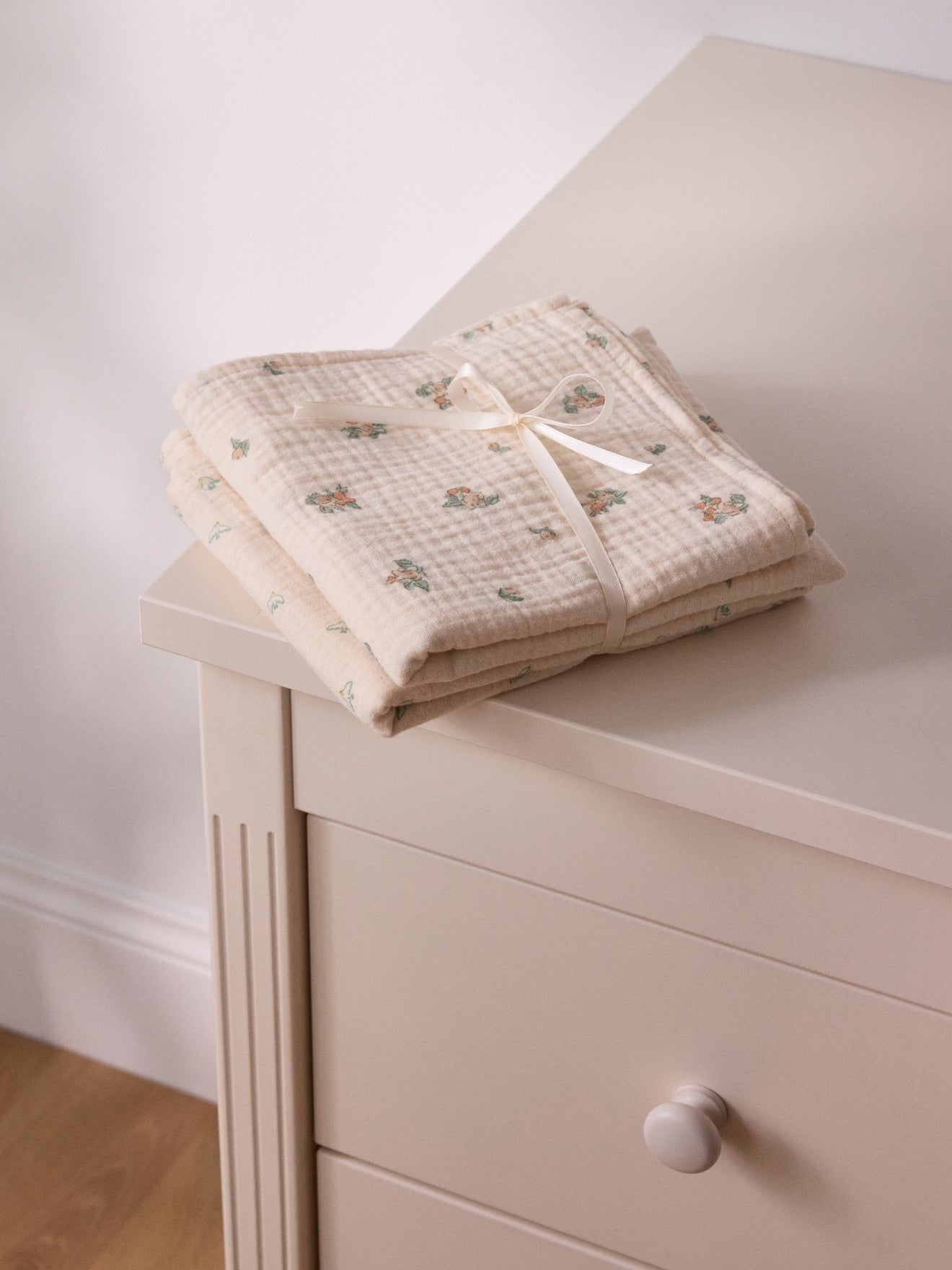 Lange gaze de coton biologique par lot de 2