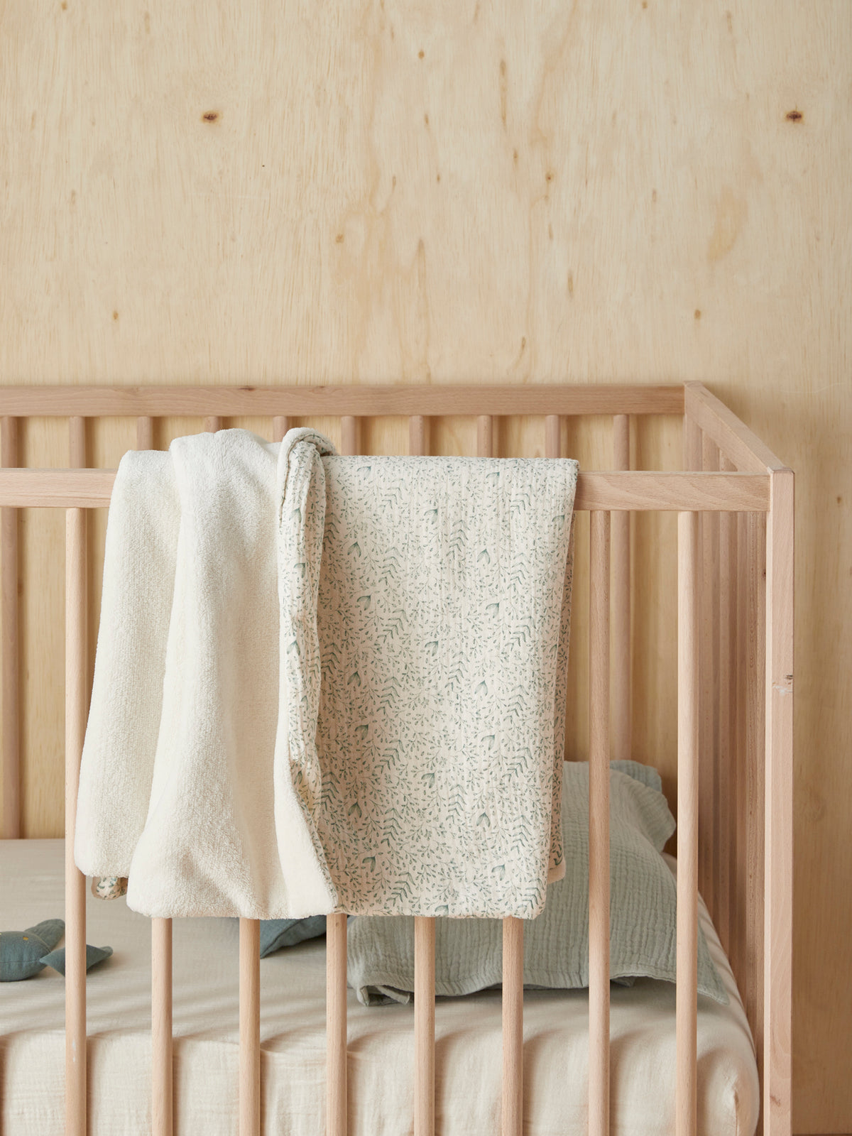 Plaid bébé gaze de coton et micro-polaire