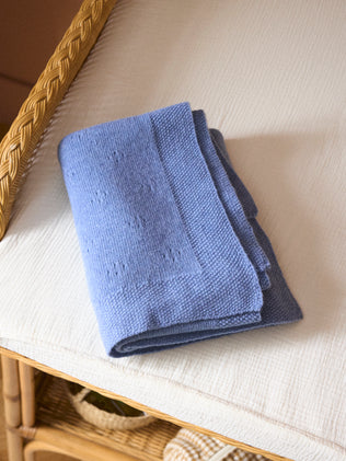 Plaid pointelle bébé Lambswool