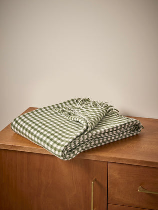 Plaid vichy - laine majoritaire