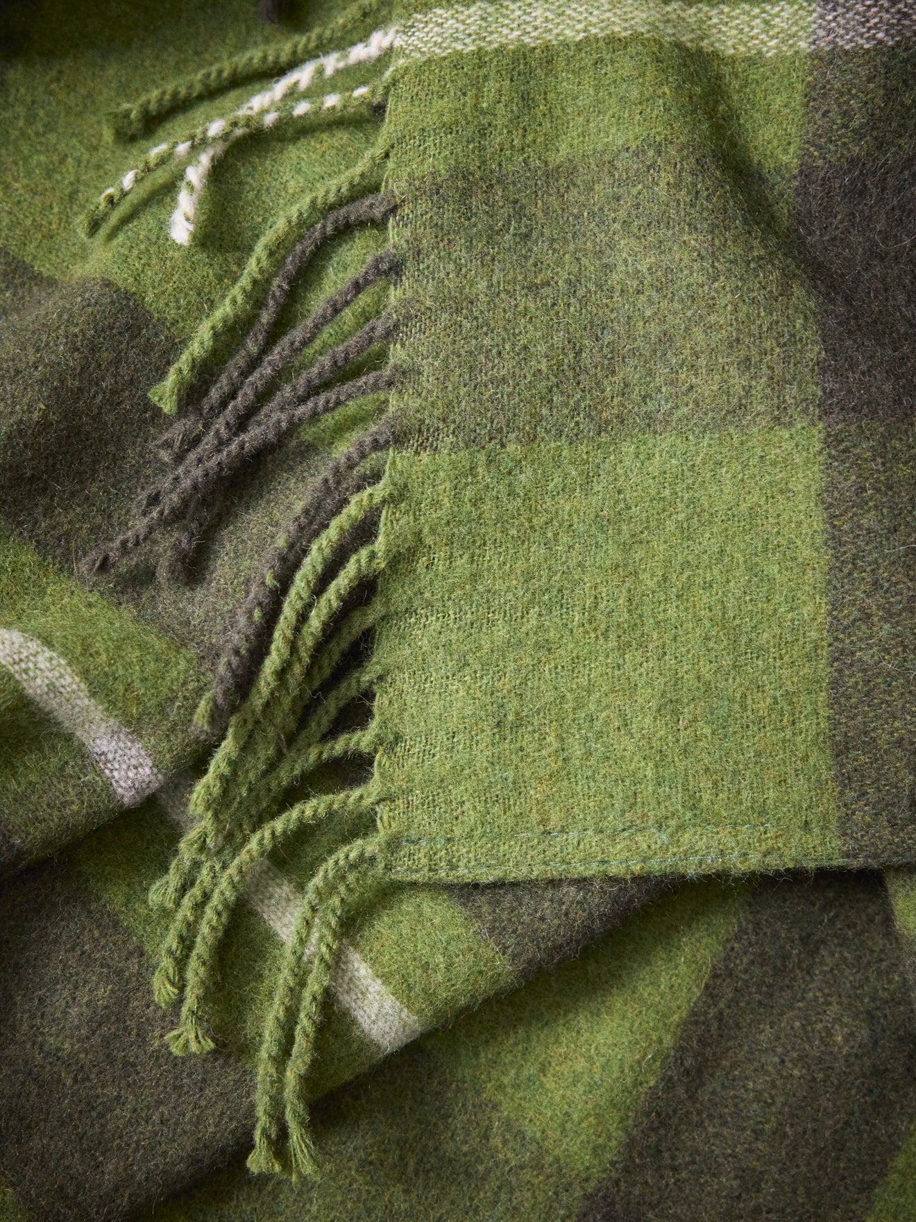 Wolldecke im Tartanmuster