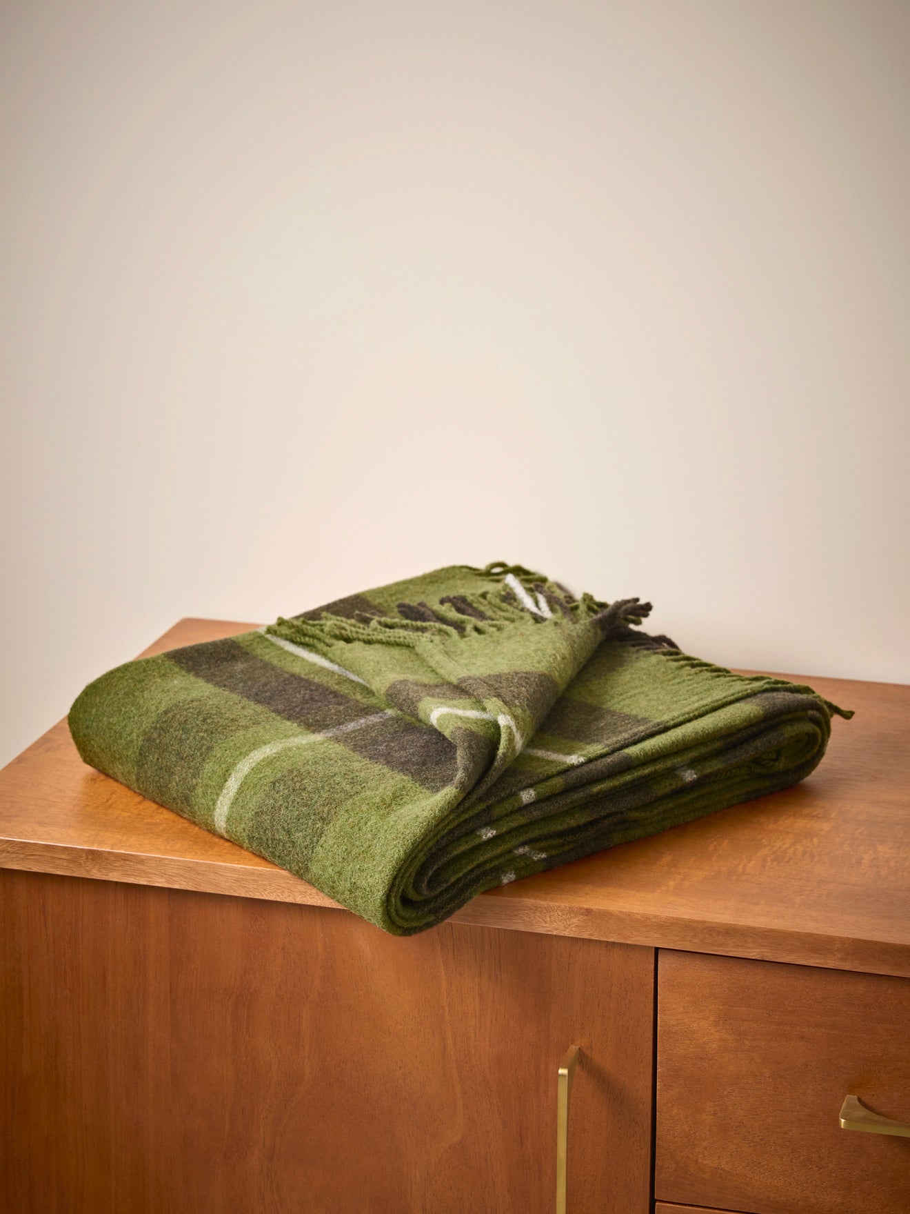 Wolldecke im Tartanmuster