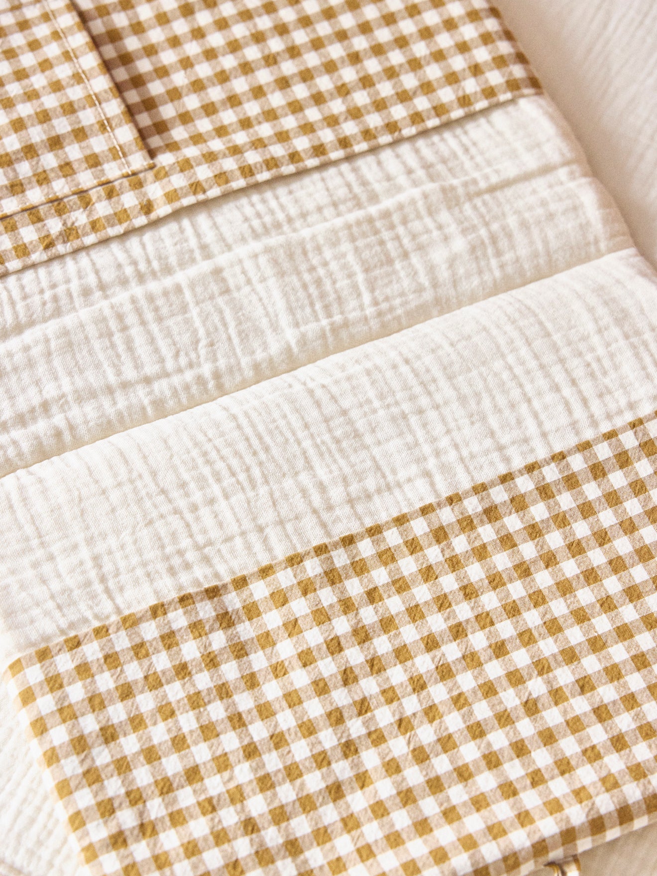 Hülle für das Gesundheitsheft aus Vichy-Baumwollgaze