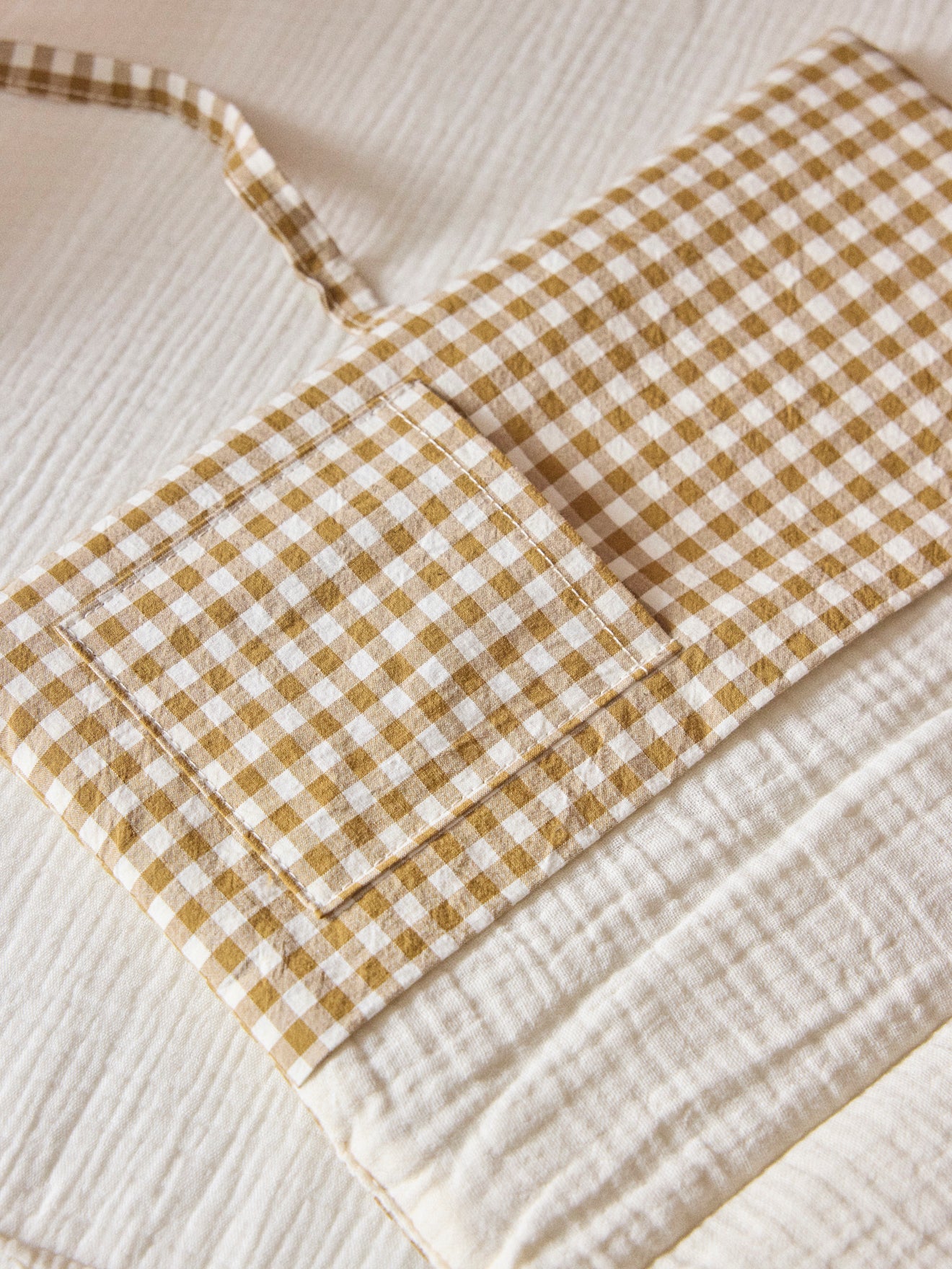 Hülle für das Gesundheitsheft aus Vichy-Baumwollgaze