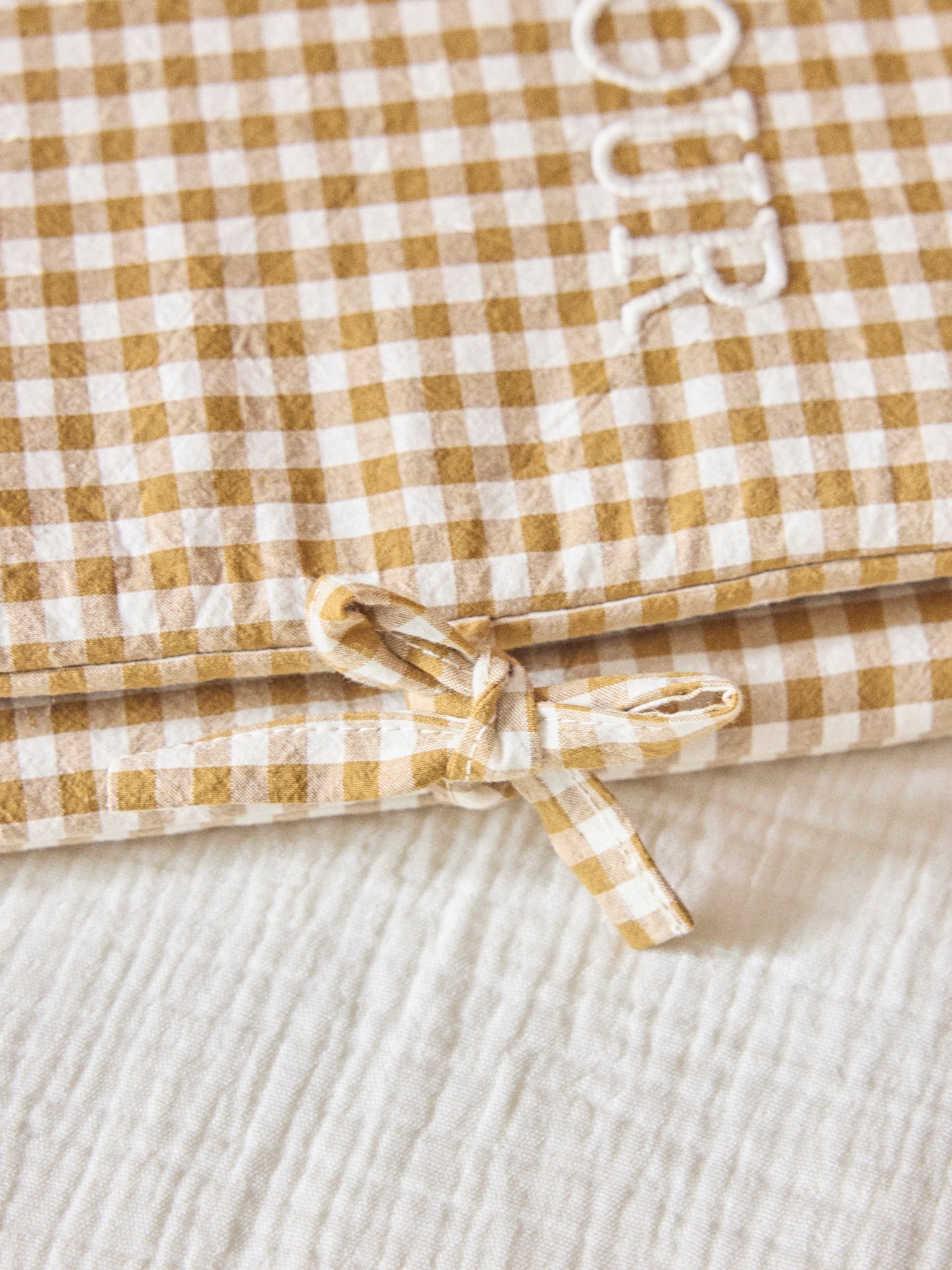 Hülle für das Gesundheitsheft aus Vichy-Baumwollgaze