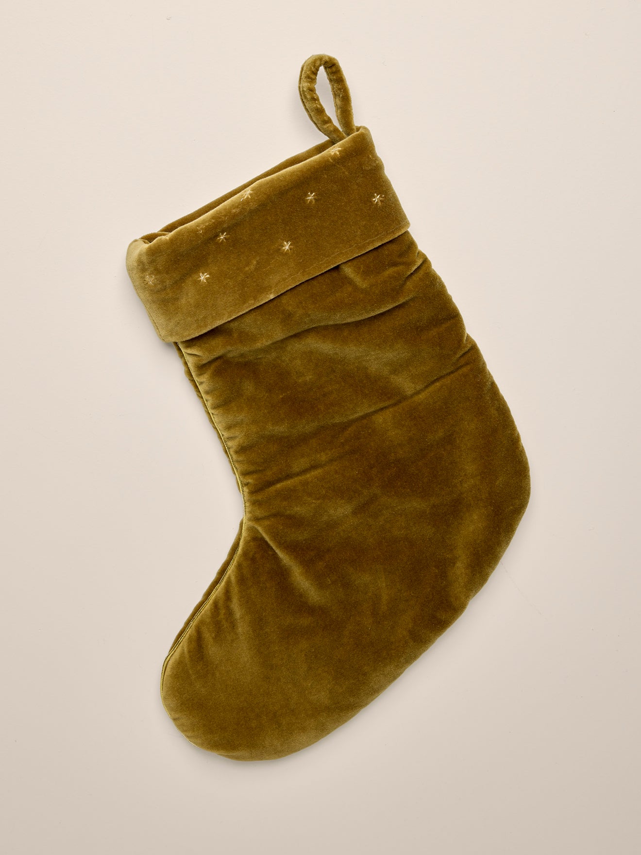 Grande chaussette de Noël en velours