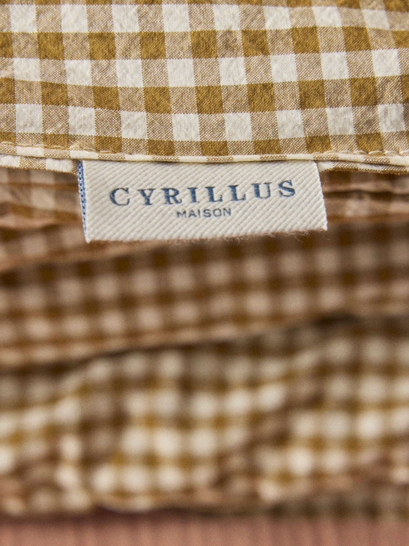 Tagesdecke aus Baumwolle mit Vichy-Karos