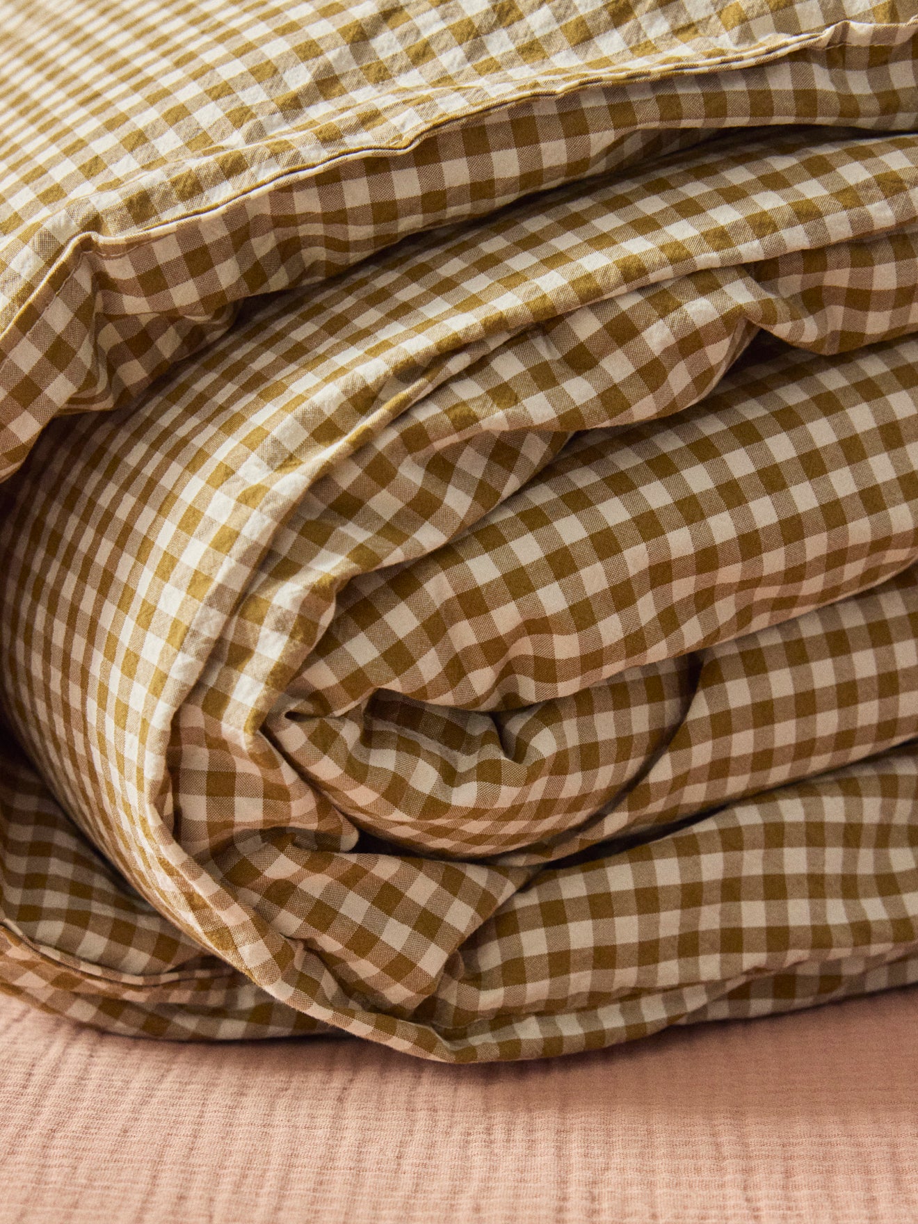 Tagesdecke aus Baumwolle mit Vichy-Karos