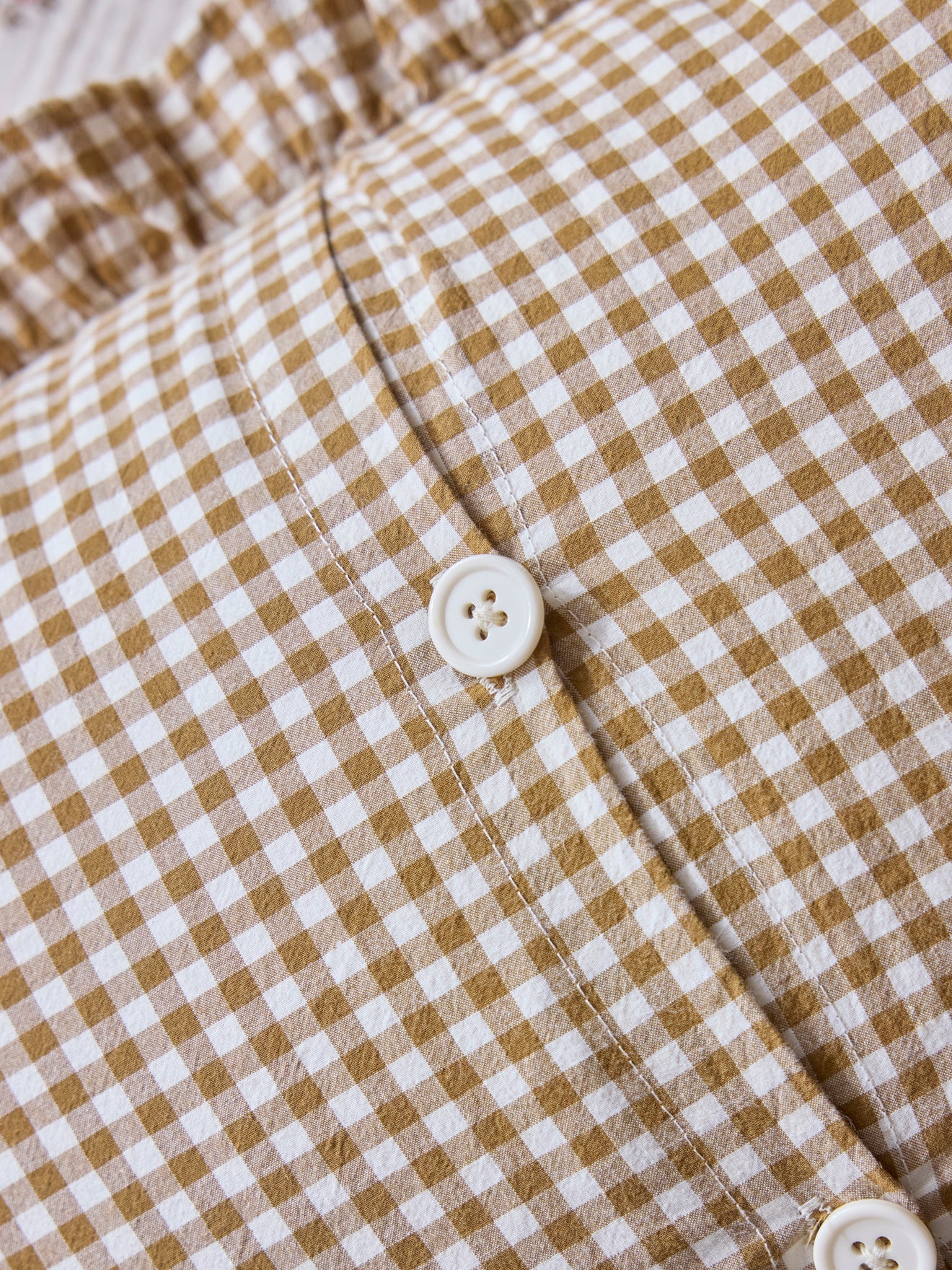 Kissen « Amour » mit Vichy-Print