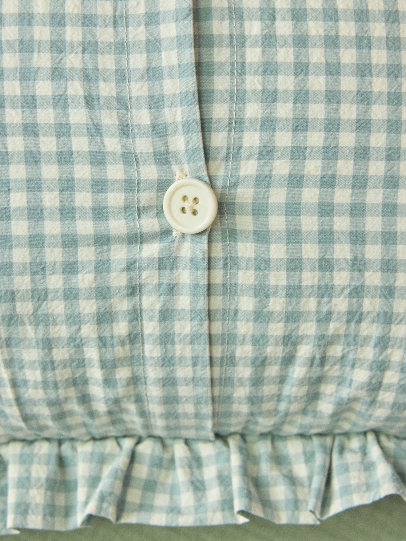 Kissen « Amour » mit Vichy-Print