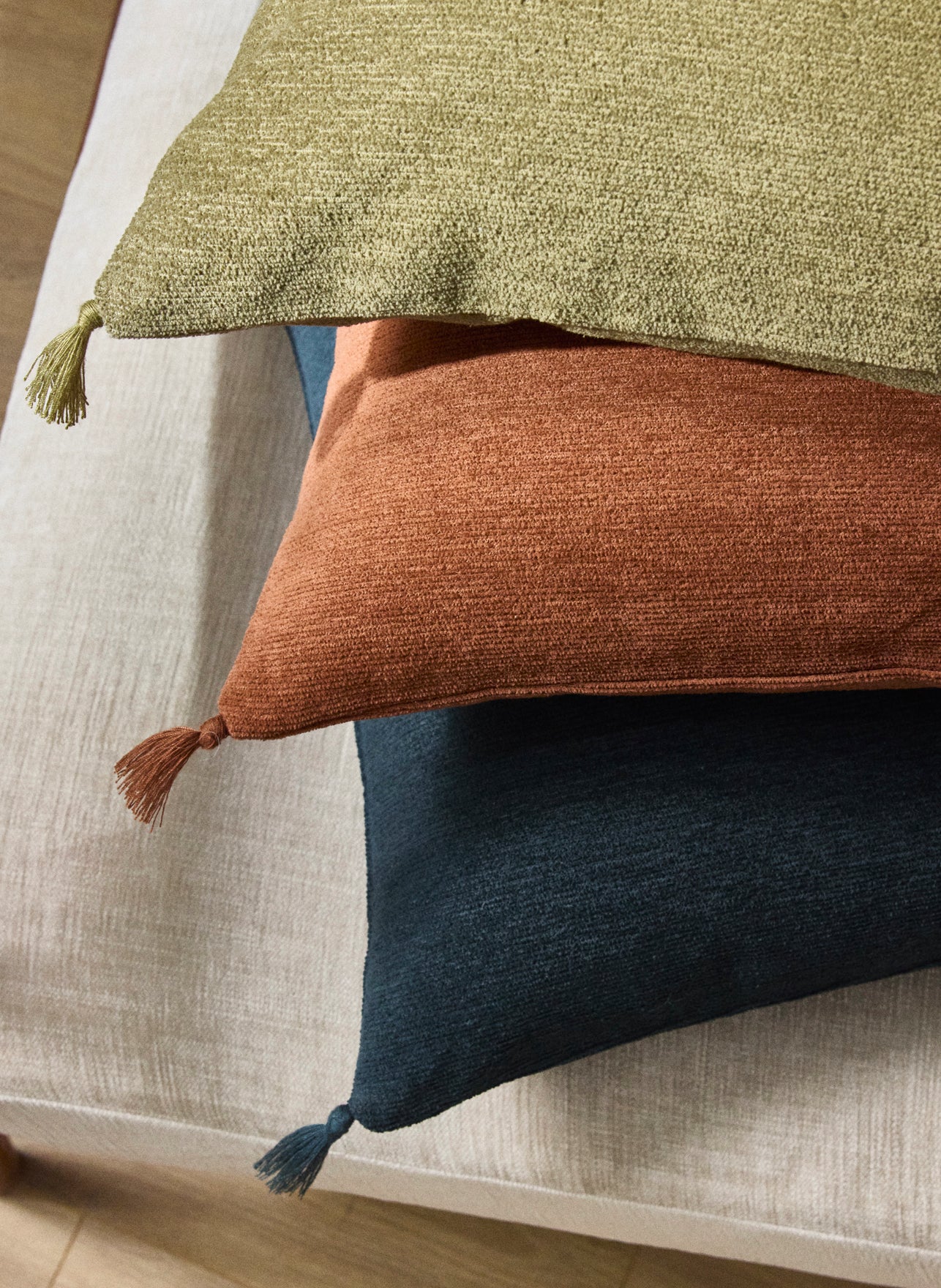 Kissenbezug aus Chenille-Baumwolle