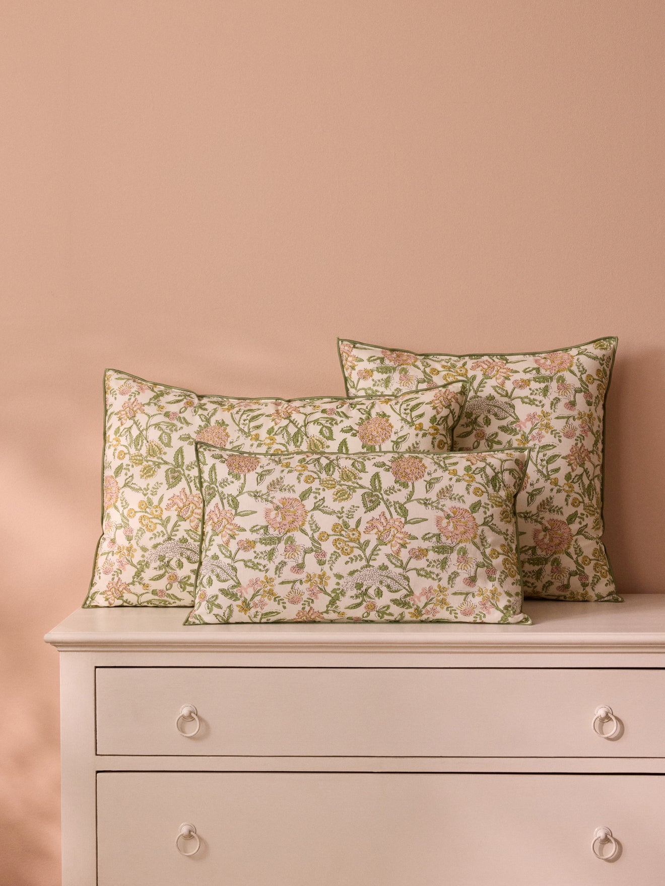 Housse de coussin imprimé indien