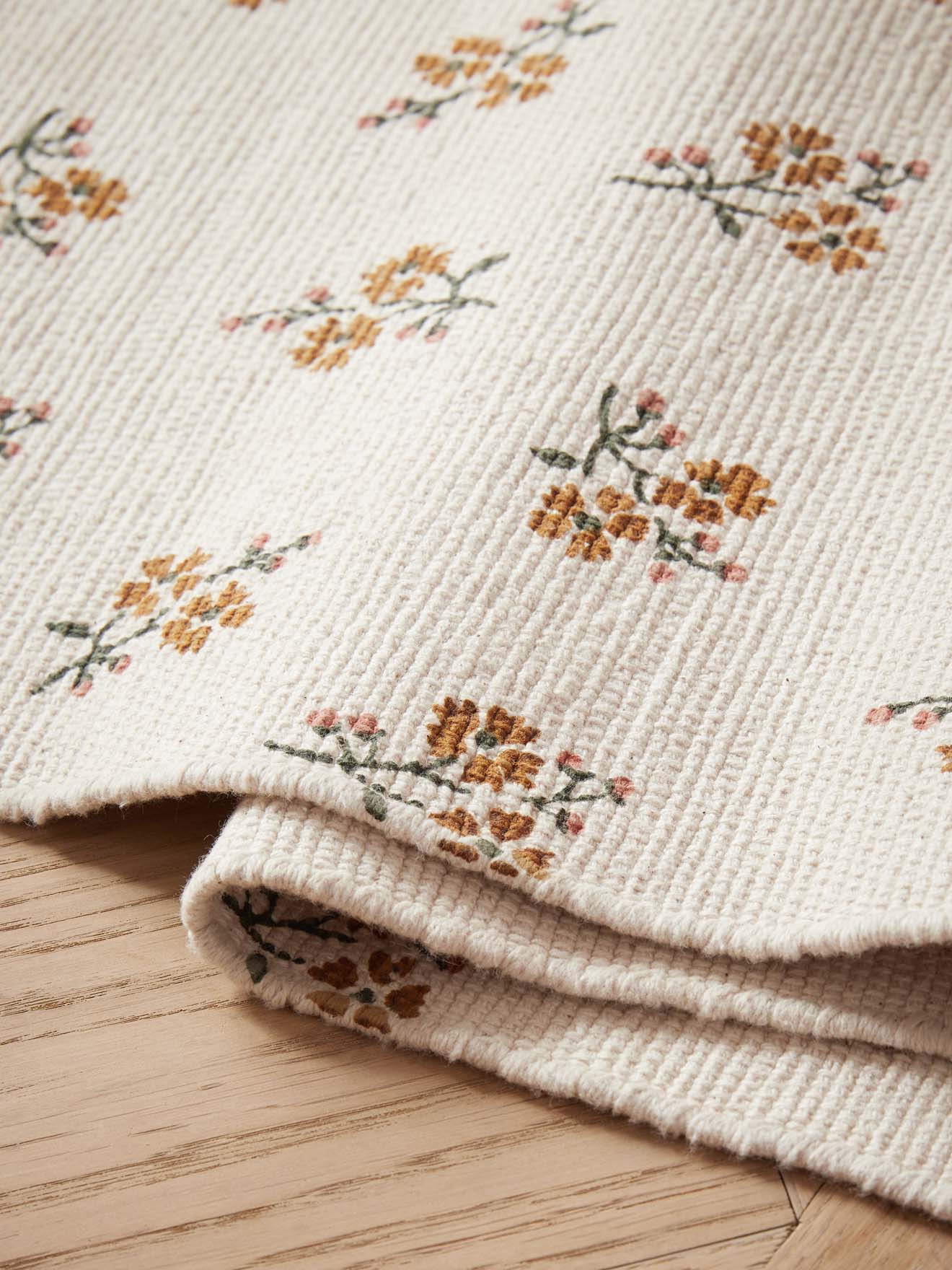 Teppich aus Baumwolle mit Kate-Print