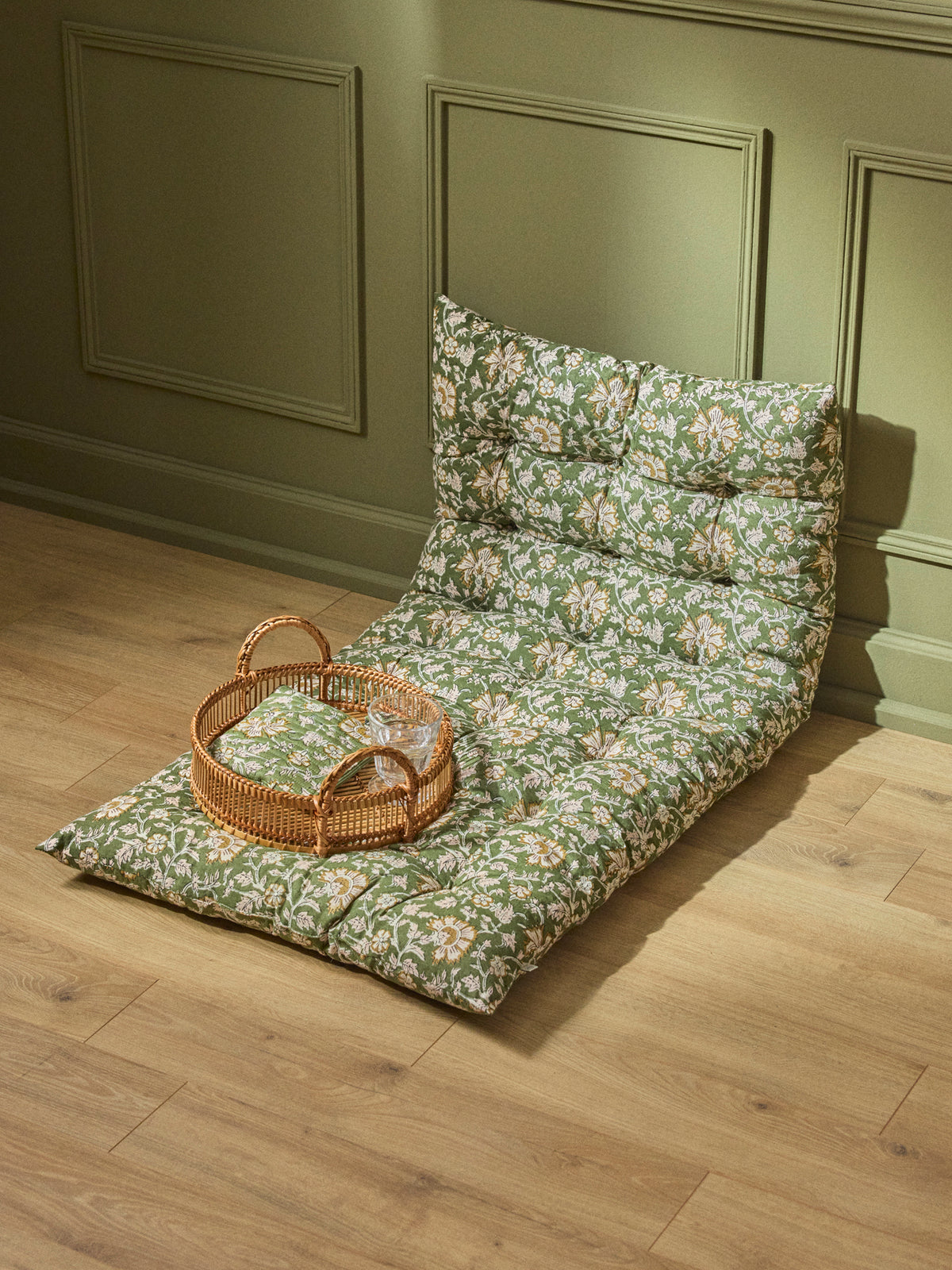Matelas déco en tissu indien