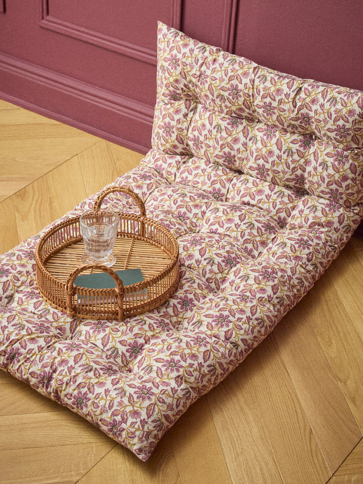 Matelas déco en tissu indien