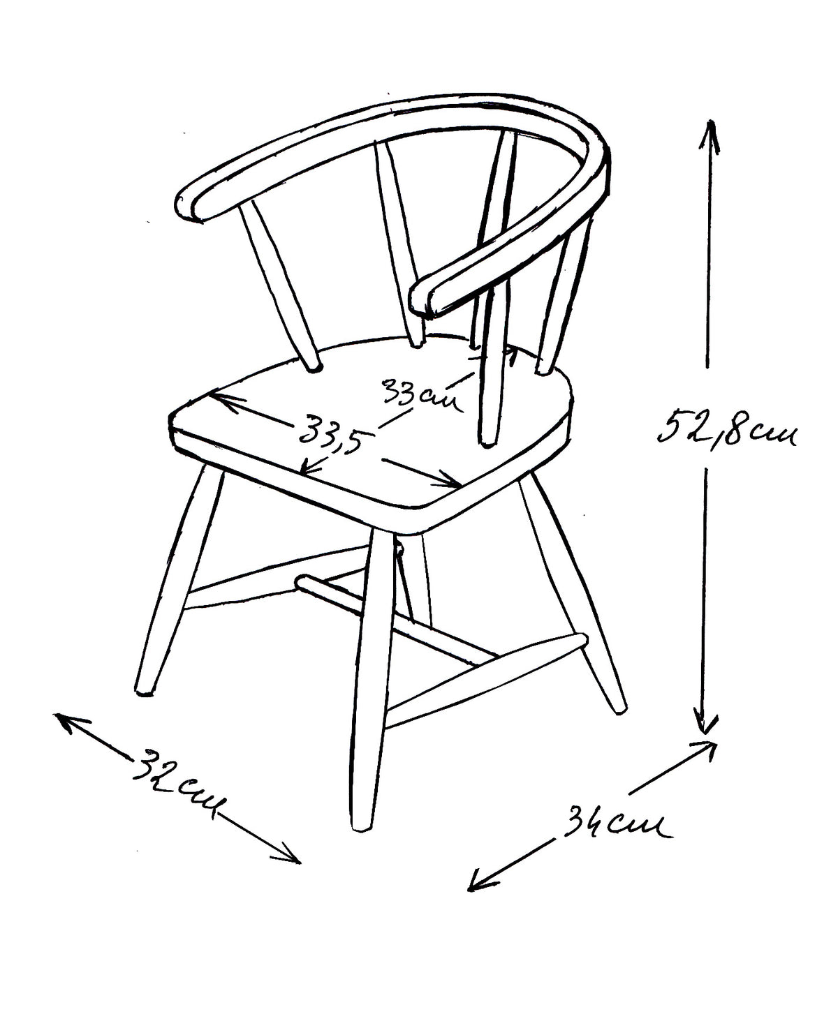 Kinderstuhl « William » aus Holz