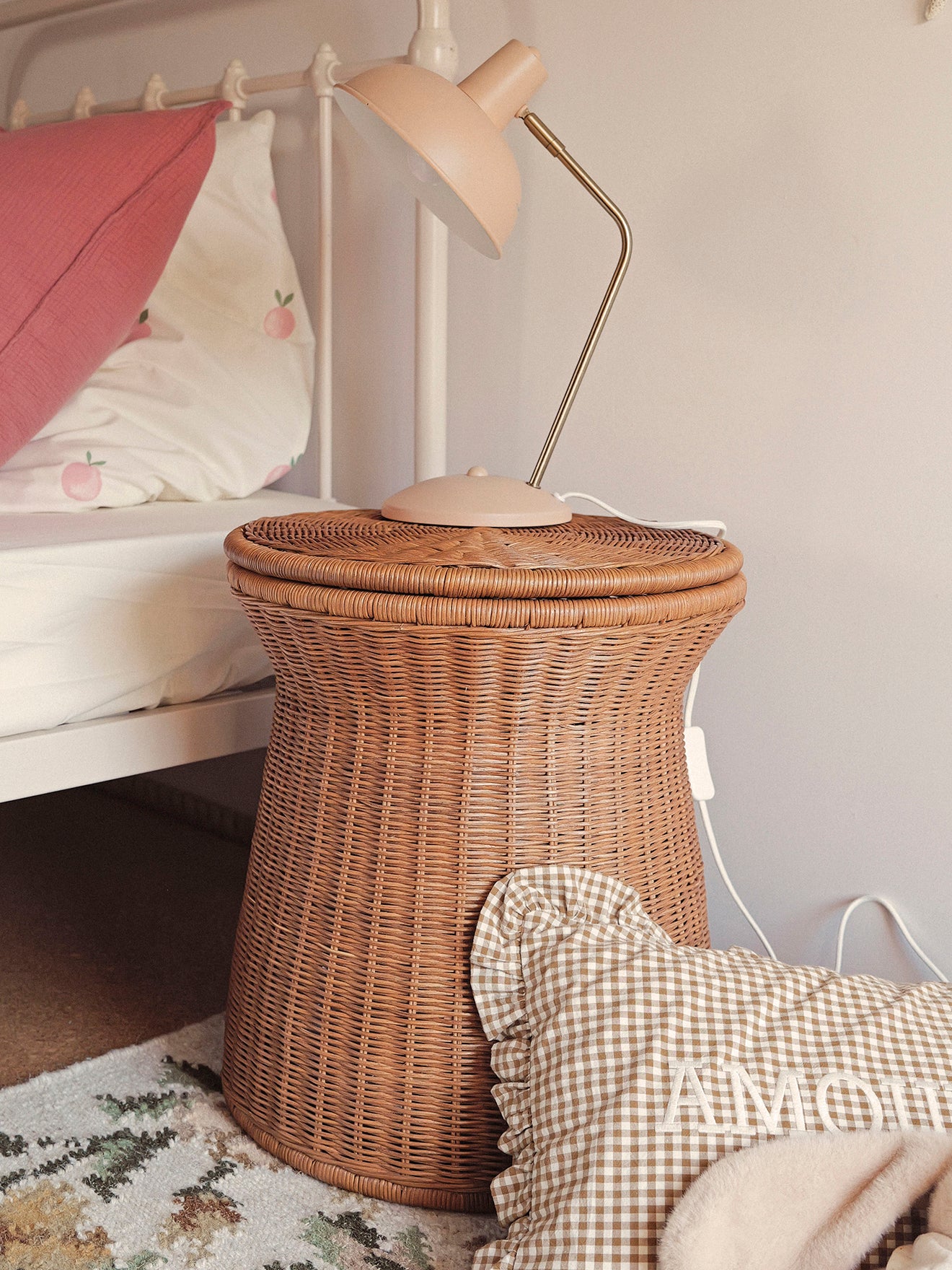 Rattan-Hocker „Emile”
