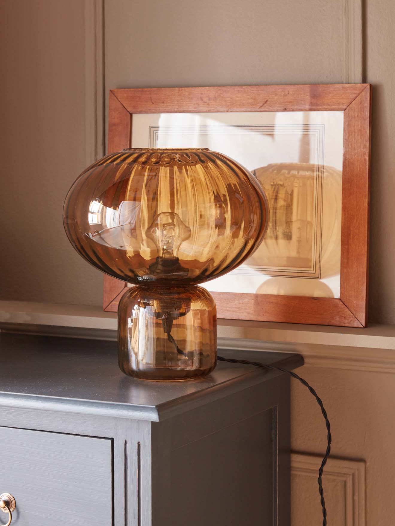 Lampe aus geschliffenem Glas « Martin »