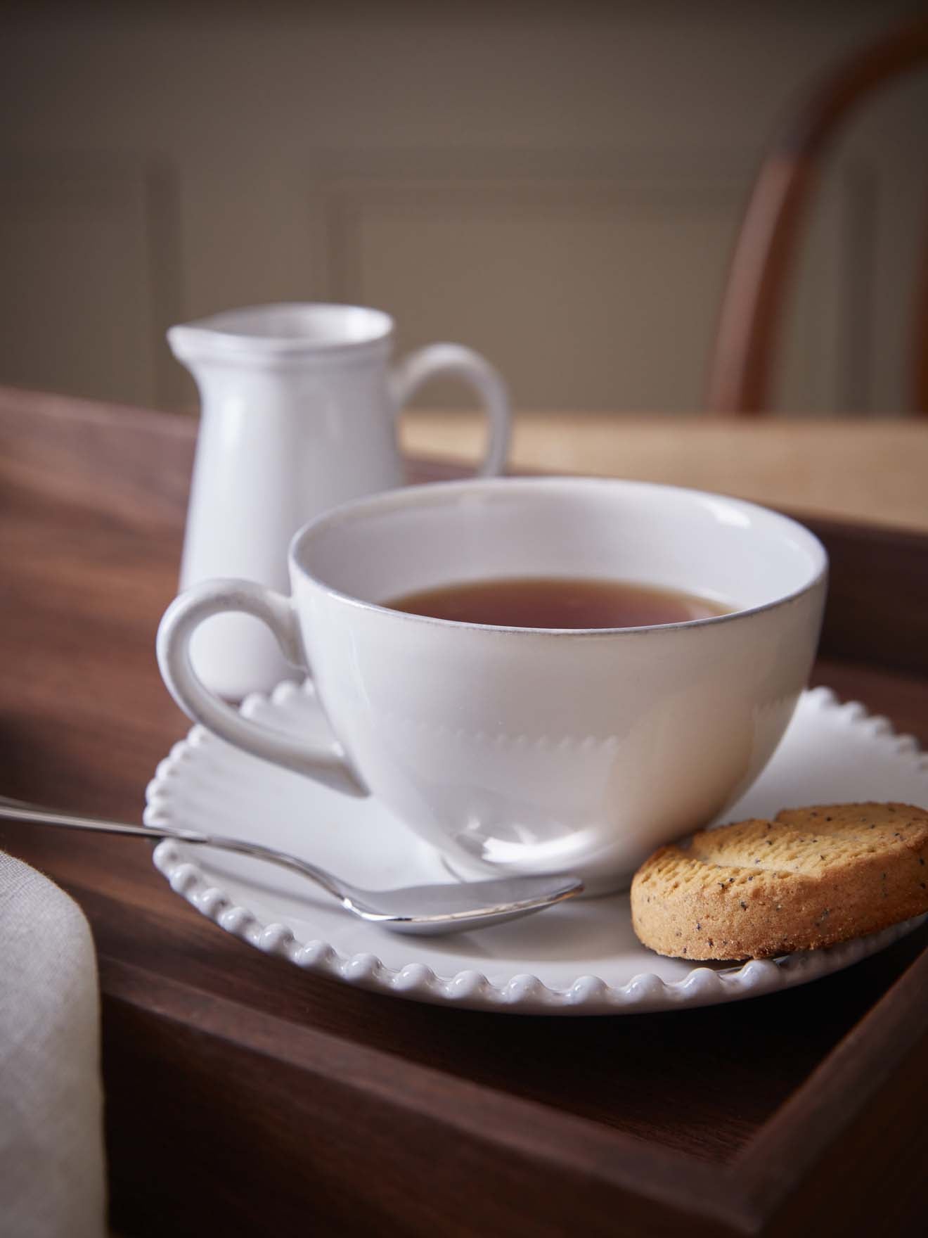 Tasse und Untertasse « Perle » im 6er-Set - Collection Costa Nova