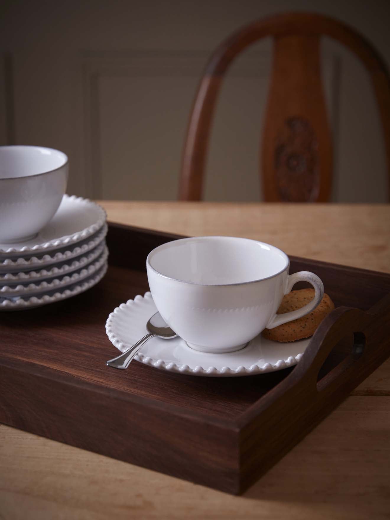 Tasse und Untertasse « Perle » im 6er-Set - Collection Costa Nova