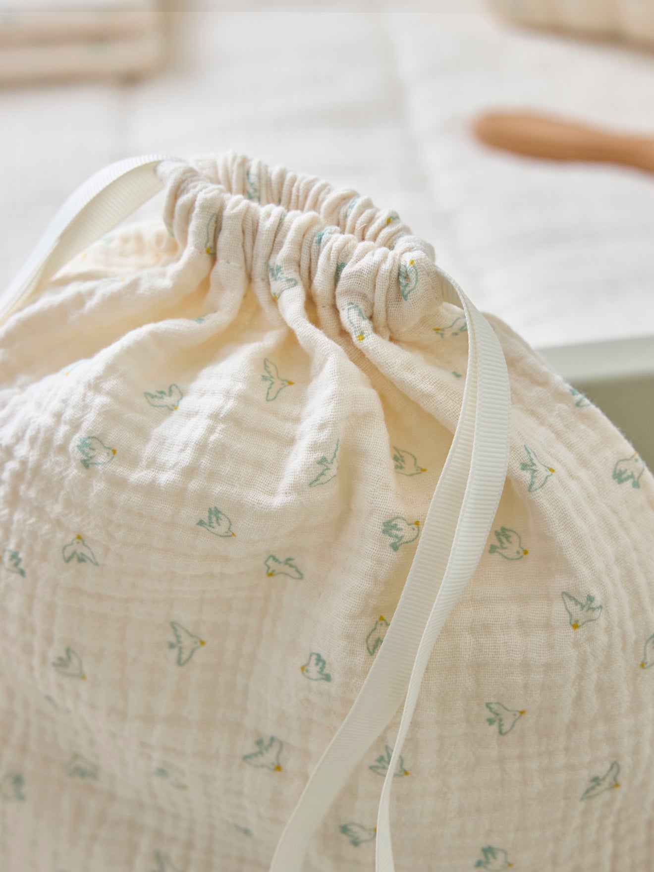 Kulturbeutel und Säckchen aus Baumwoll-Gaze