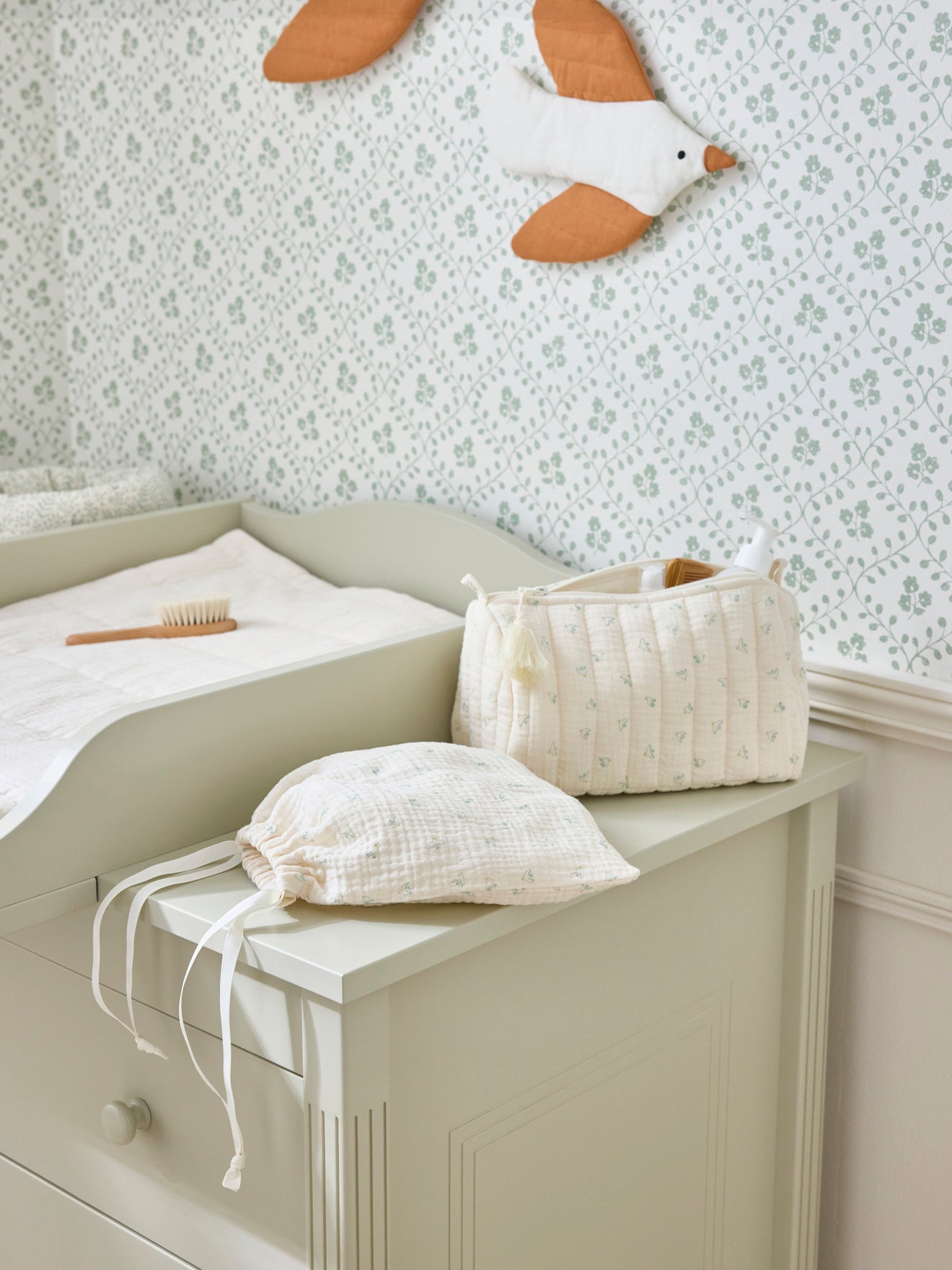 Trousse de toilette en gaze de coton