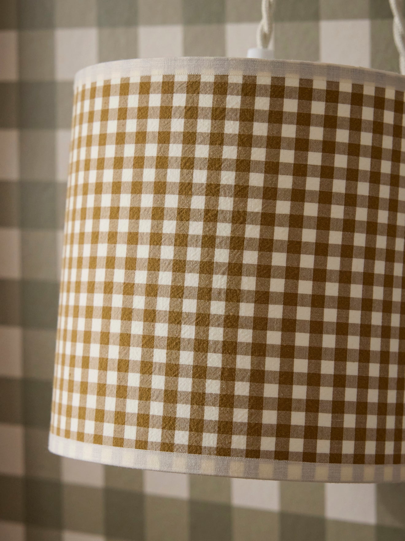 Lampenschirm mit Vichy-Karos