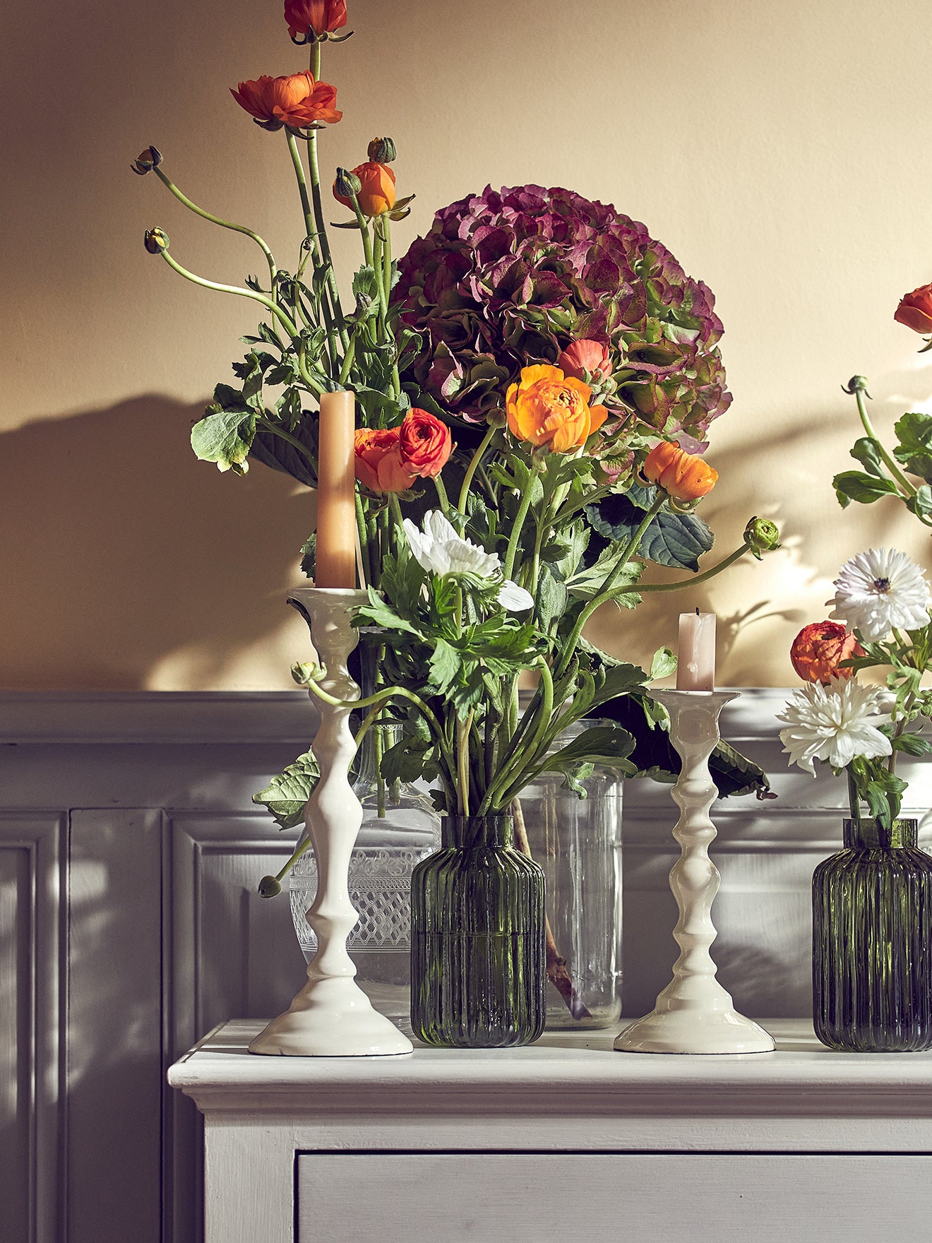 Chandelier Yvane en métal émaillé - Petit modèle