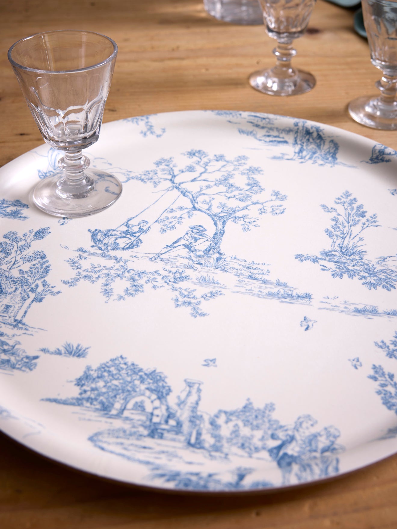 Plateau rond en bois - COLLECTION ANNIVERSAIRE MARQUISE