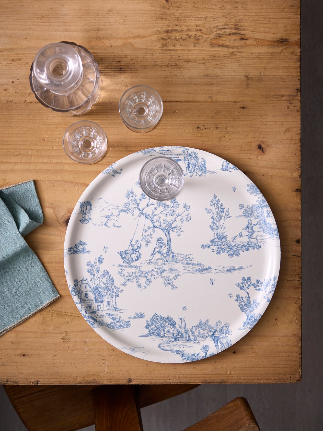 Plateau rond en bois - COLLECTION ANNIVERSAIRE MARQUISE