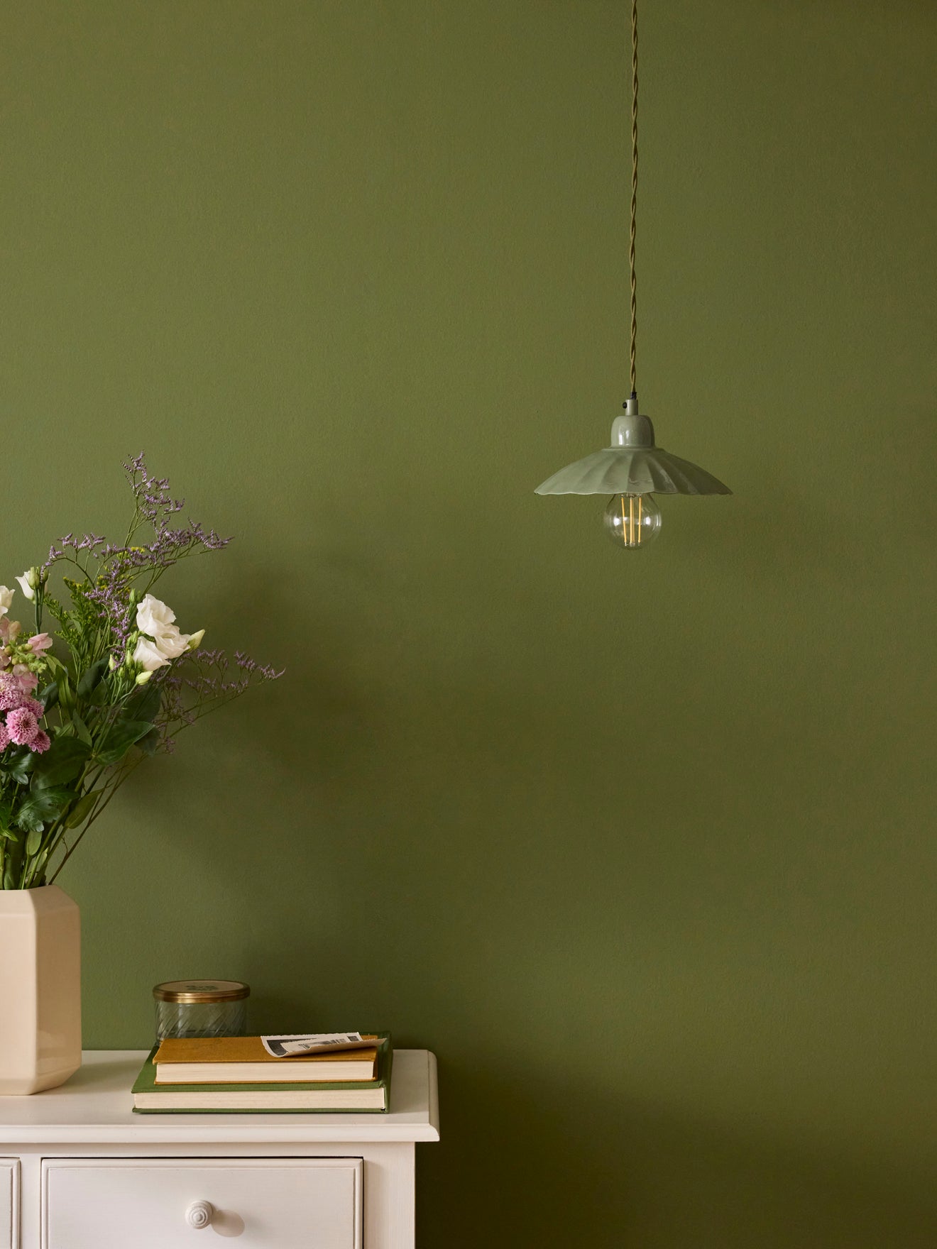 Hängeleuchte Aline aus emailliertem Metall - kleines Modell