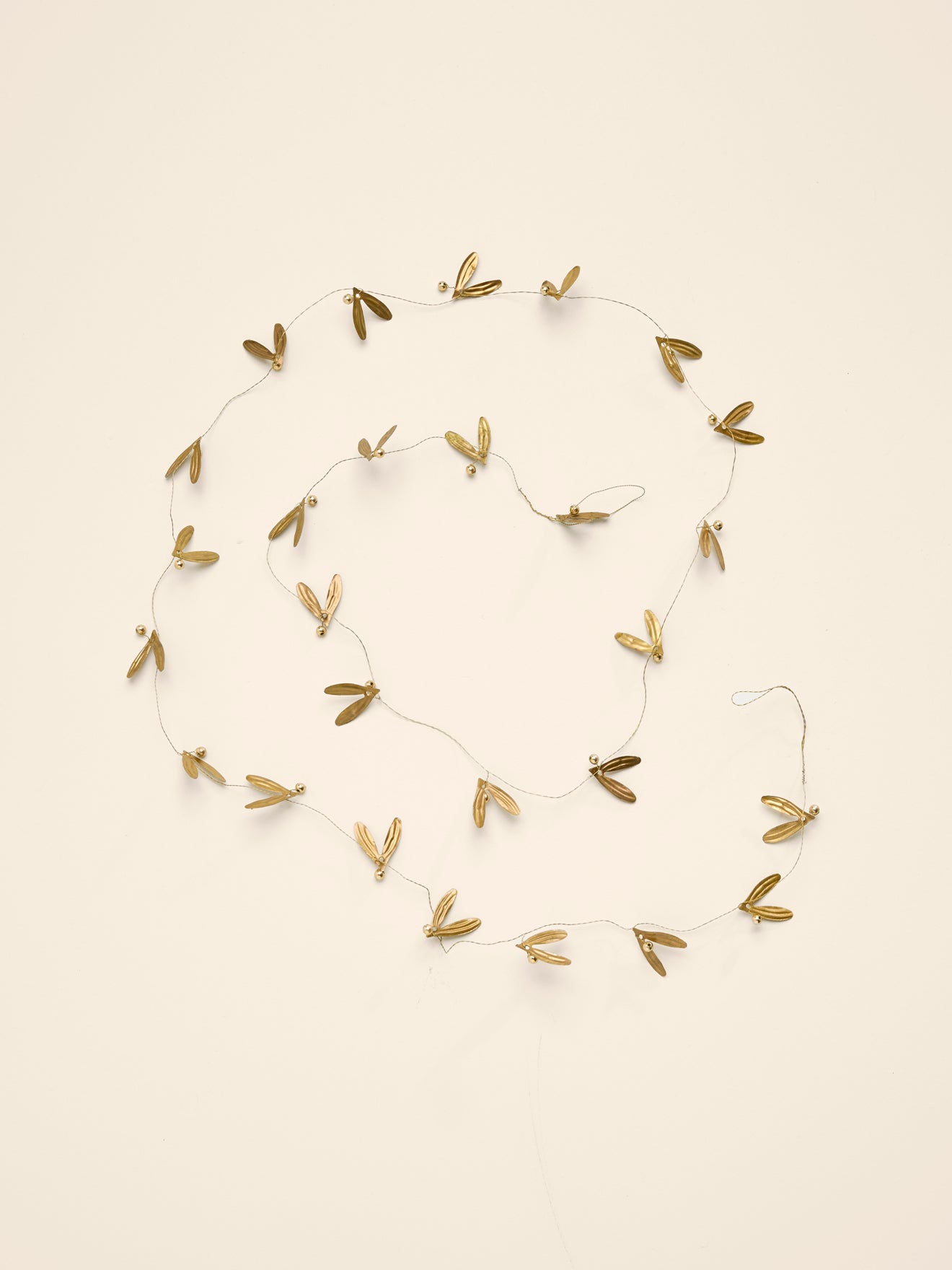 Guirlande de gui en laiton