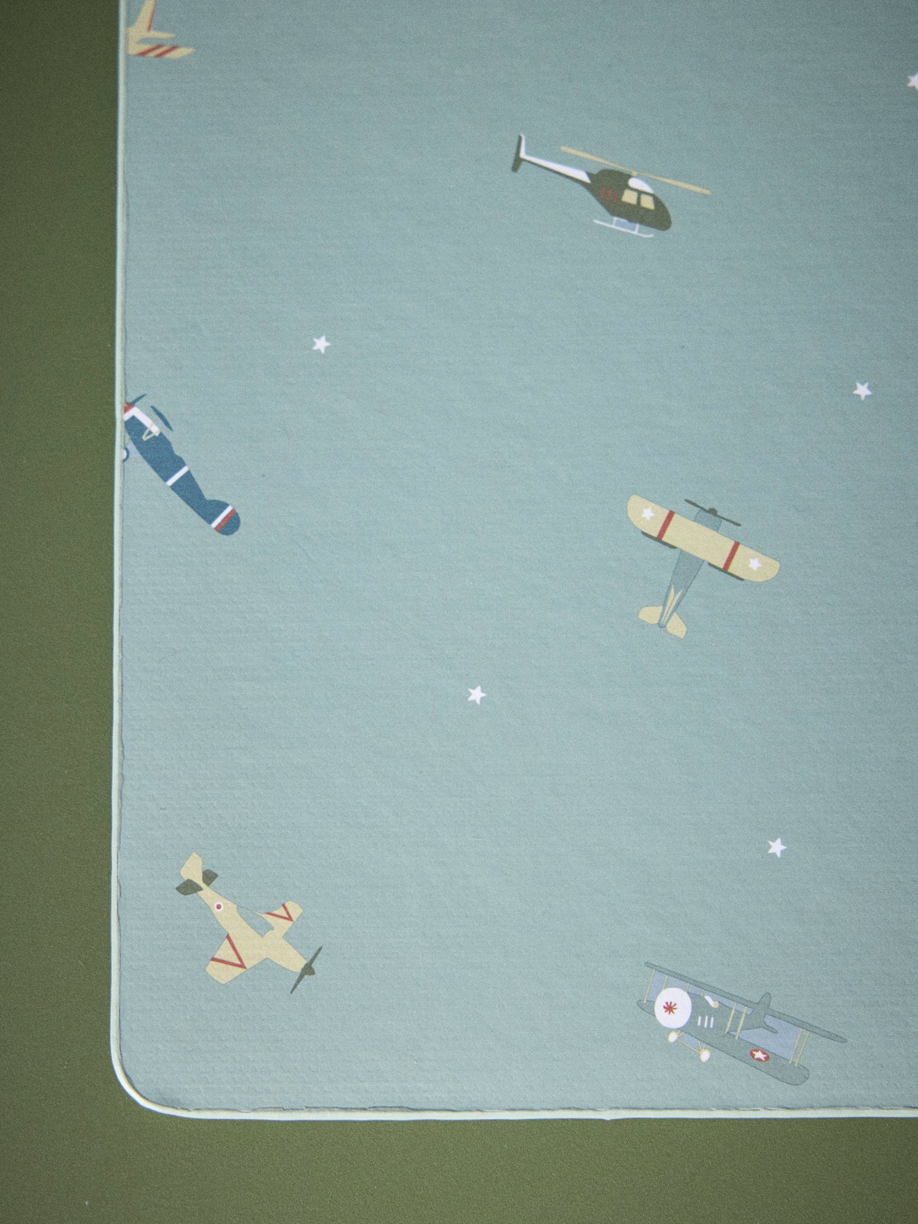 Untersetzer aus bedrucktem Papier