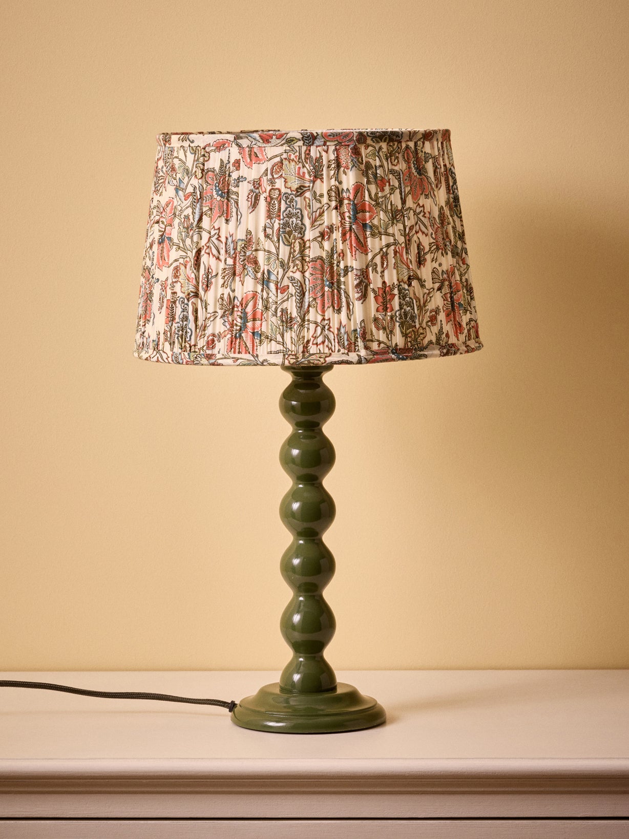 Lampenschirm mit Plissees – kleines Modell mit Persia-Print