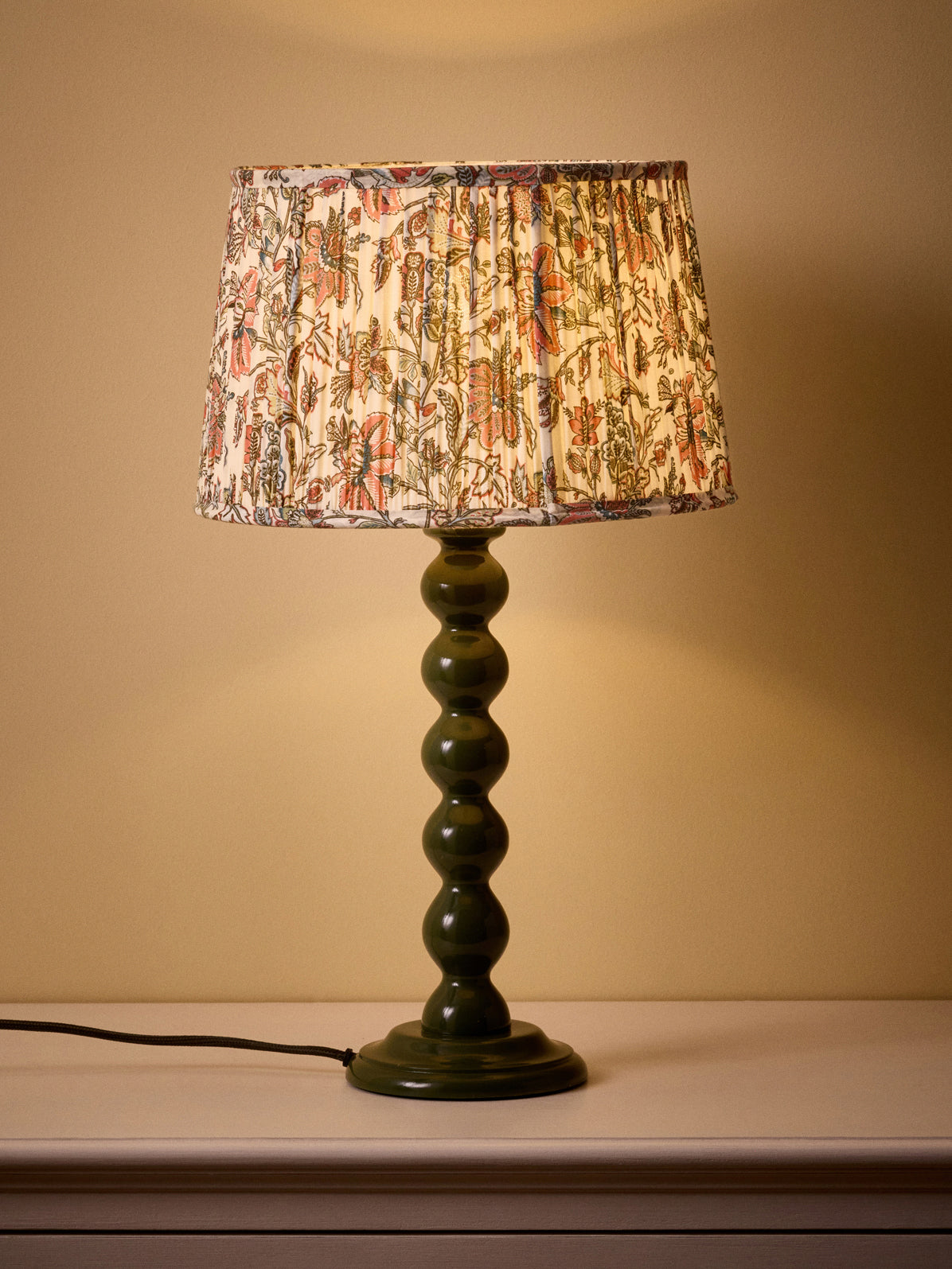 Lampenschirm mit Plissees – kleines Modell mit Persia-Print