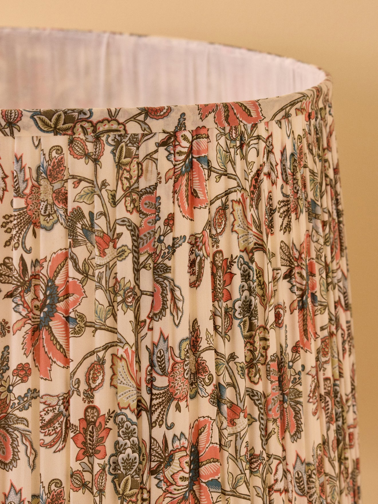 Lampenschirm mit Plissees – grosses Modell mit Persia-Print