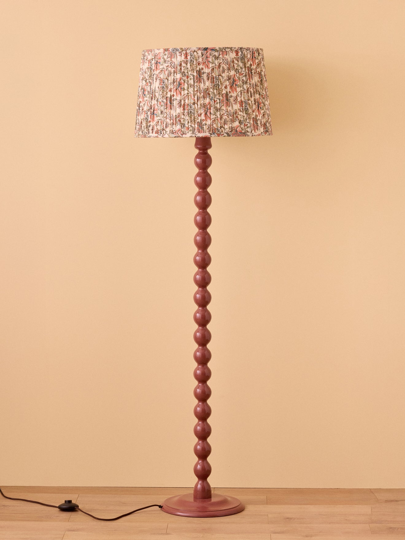 Lampenschirm mit Plissees – grosses Modell mit Persia-Print