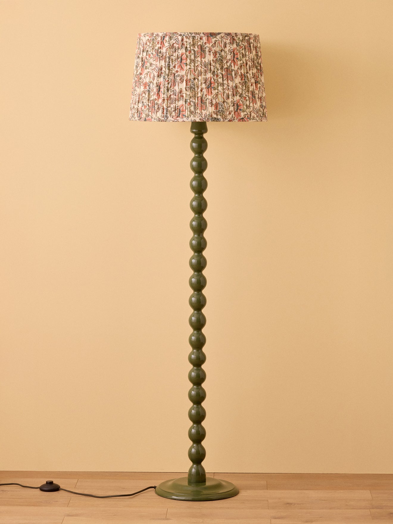 Lampenschirm mit Plissees – grosses Modell mit Persia-Print