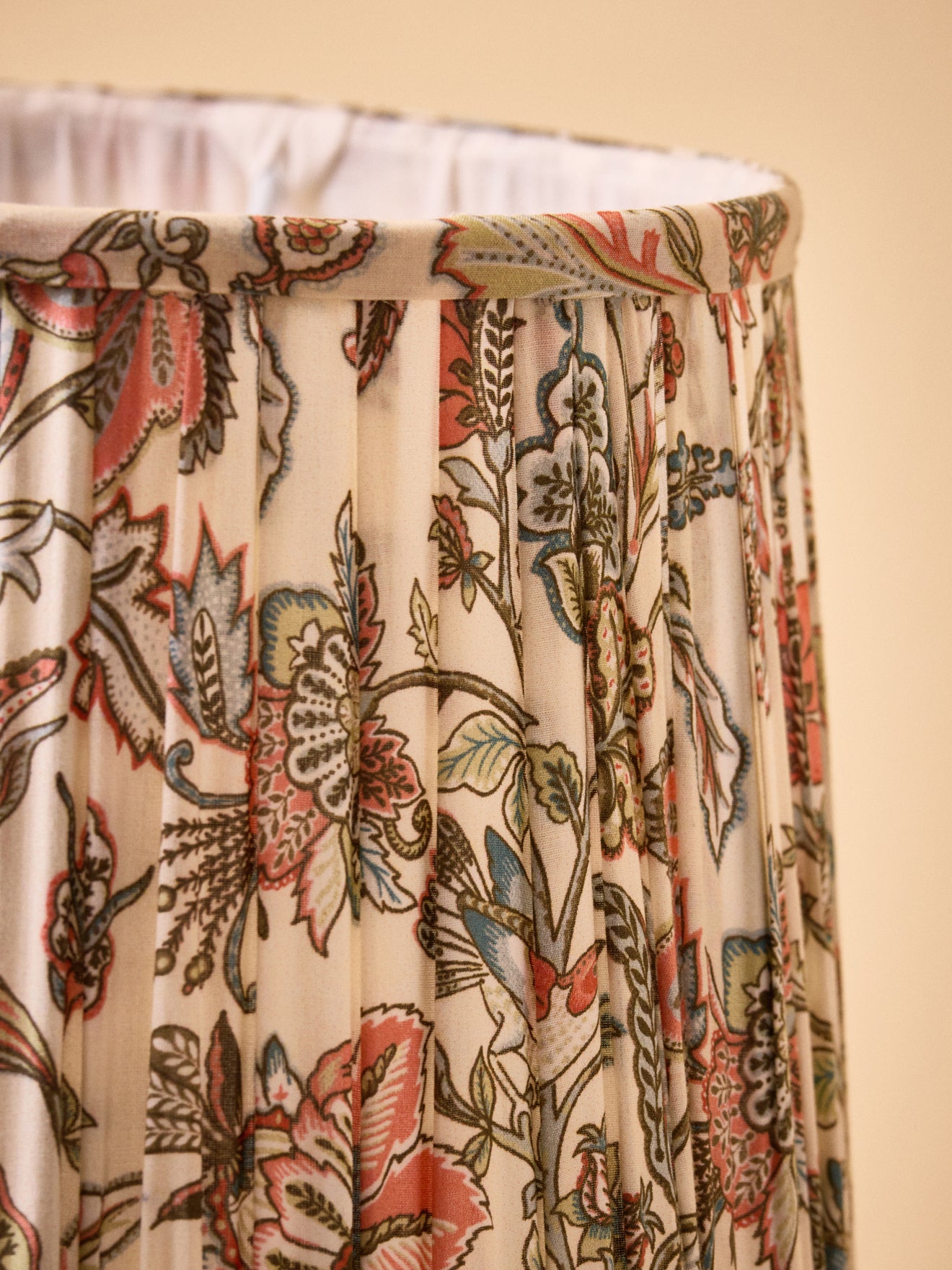 Lampenschirm mit Plissees – kleines Modell mit Persia-Print