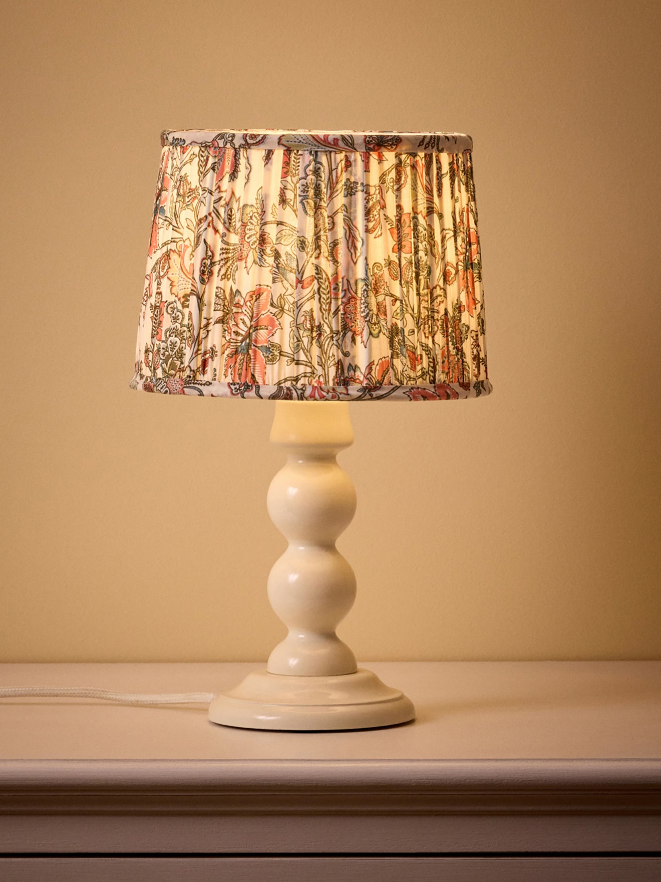 Lampenschirm mit Plissees – kleines Modell mit Persia-Print