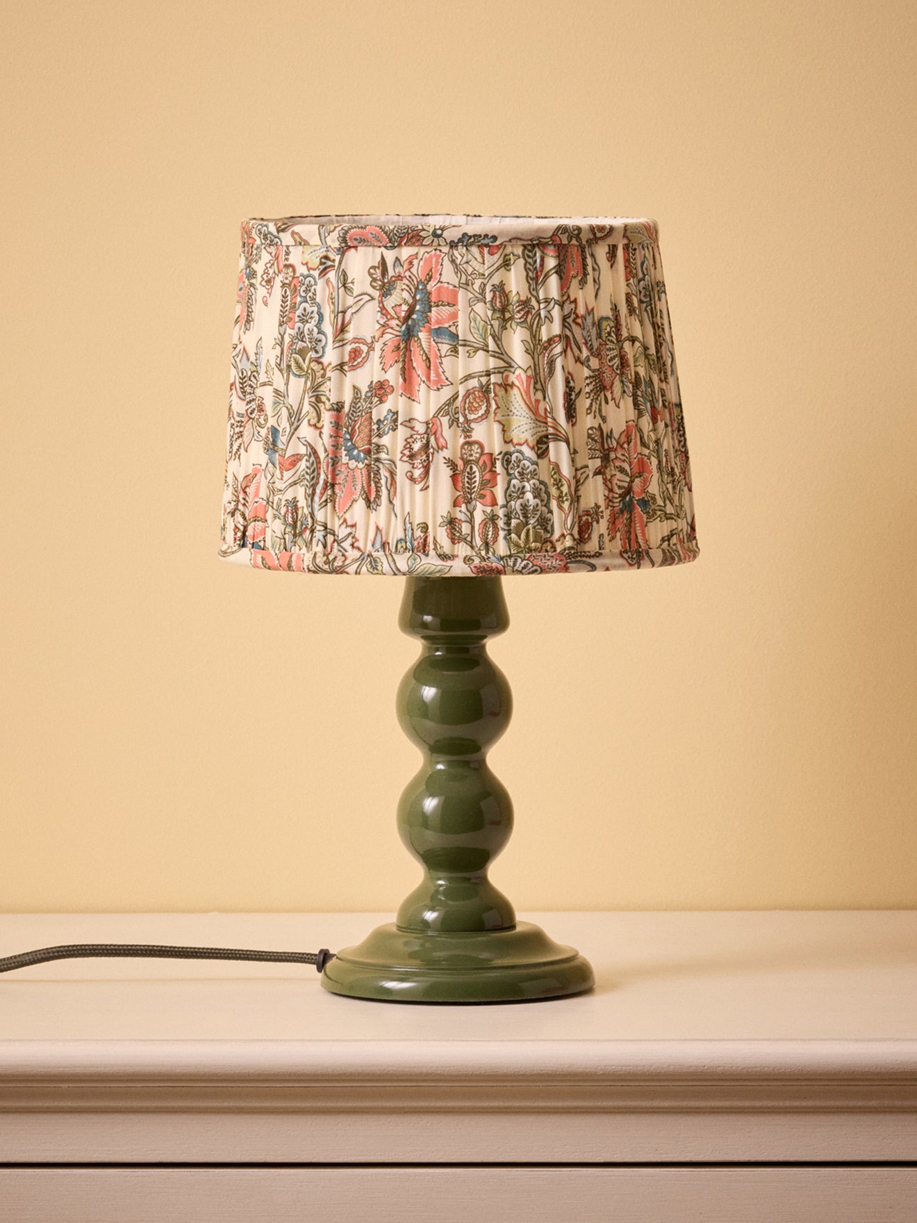 Lampenschirm mit Plissees – kleines Modell mit Persia-Print