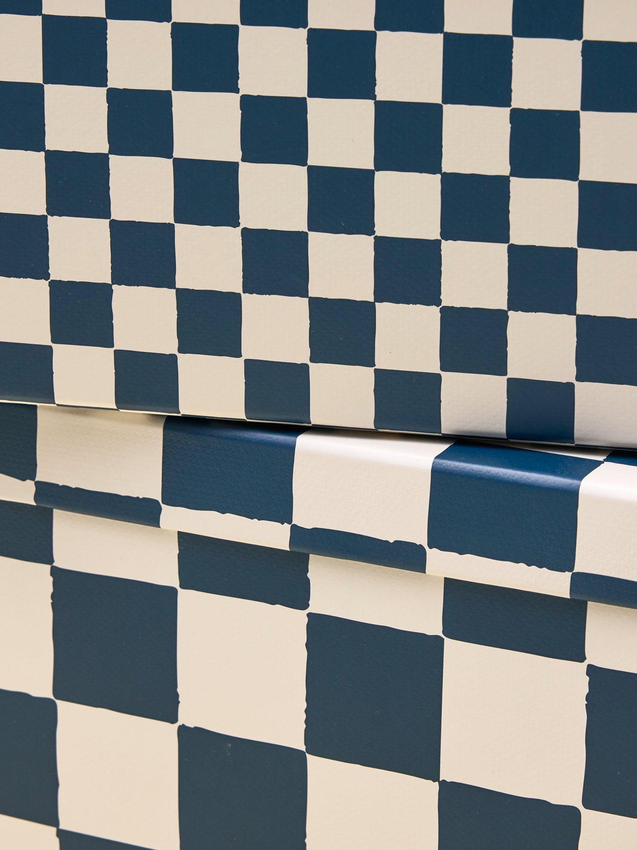 Boîte gigogne damier par lot de 2