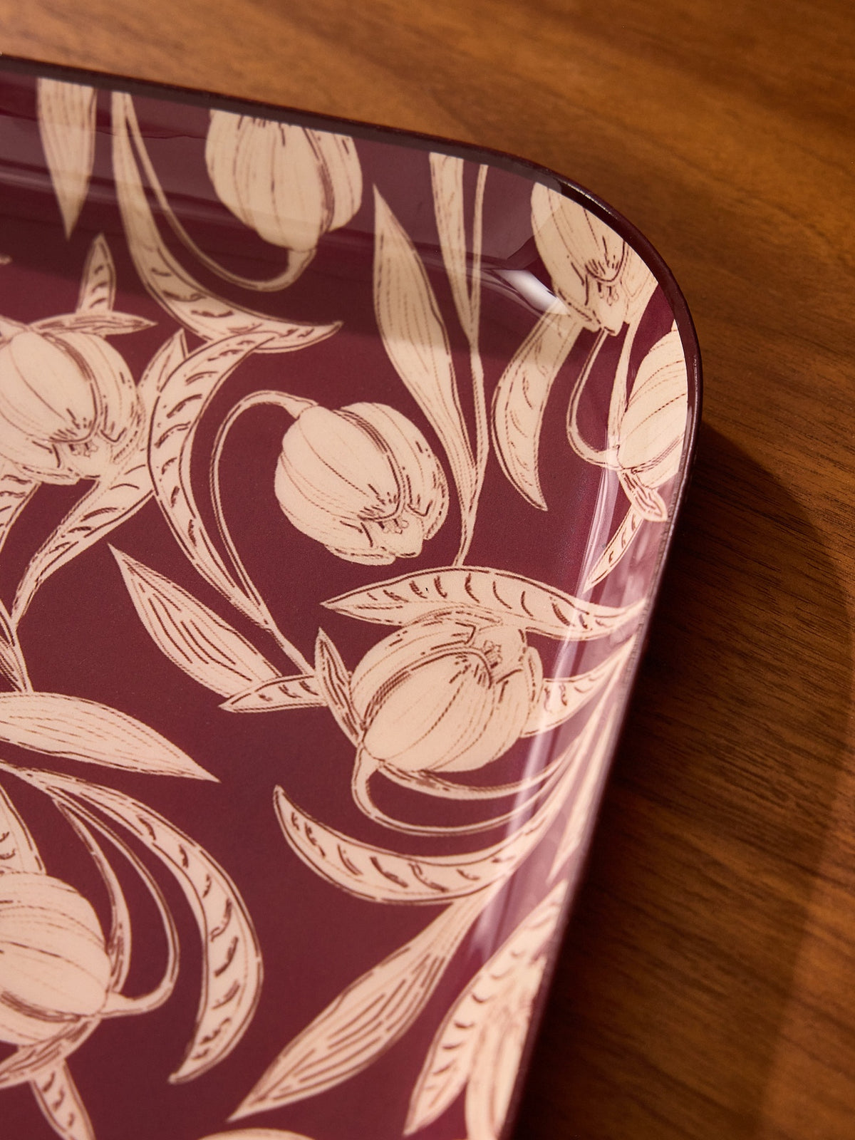 Emailliertes Tablett „Crocus“ – kleines Modell