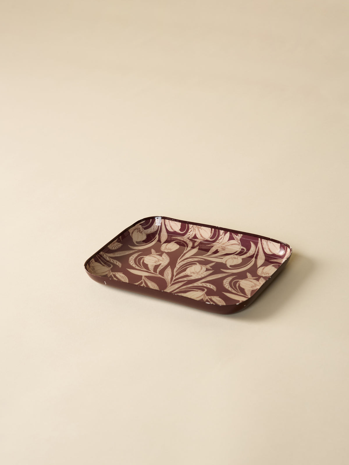 Emailliertes Tablett „Crocus“ – kleines Modell