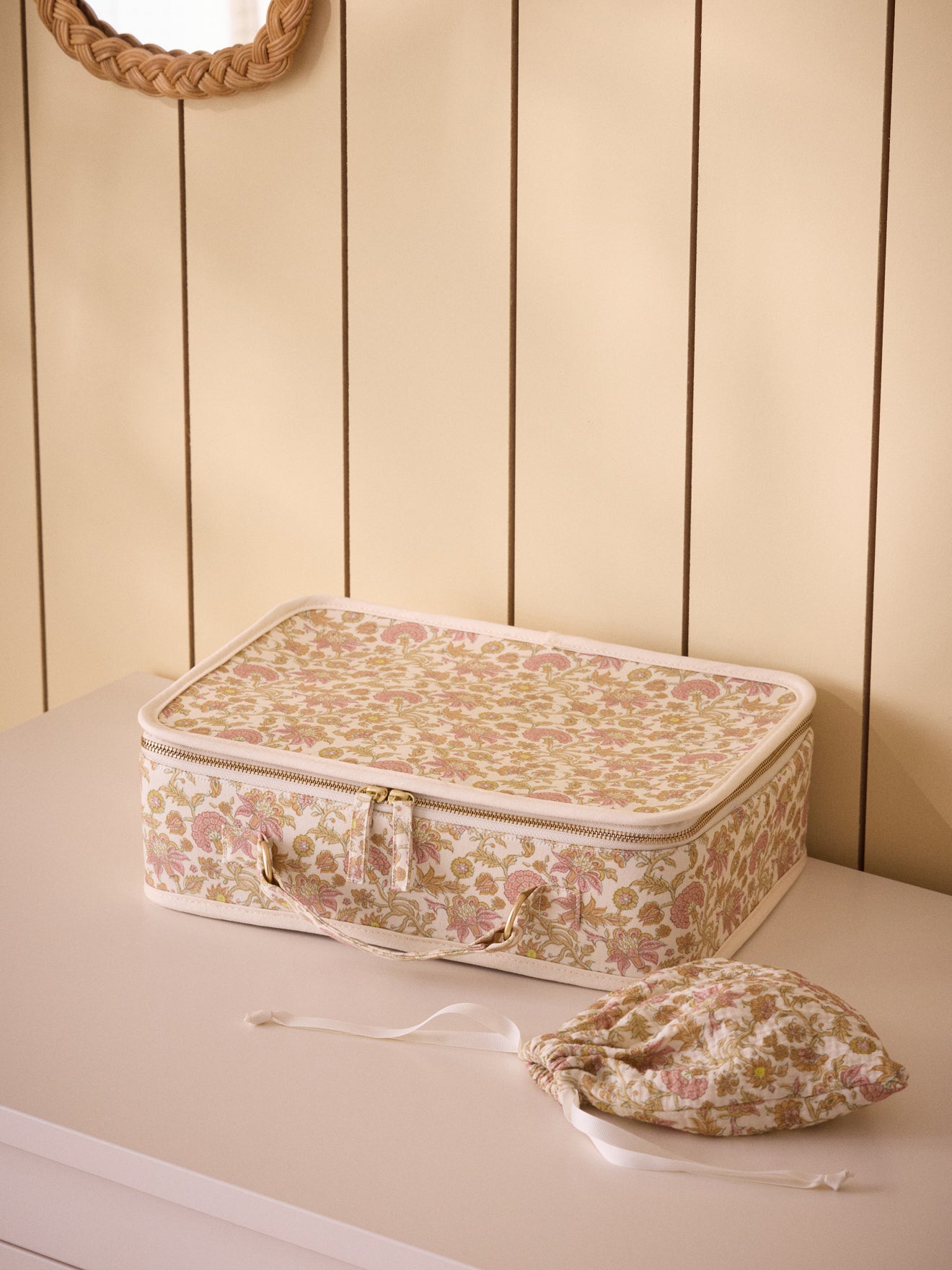 Stoffkoffer - bedruckt Albertine