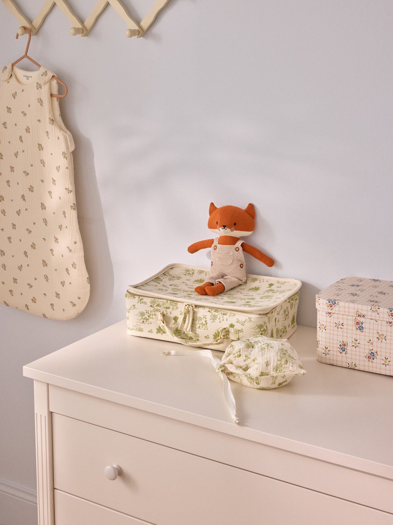 Stoffkoffer - bedruckt Albertine