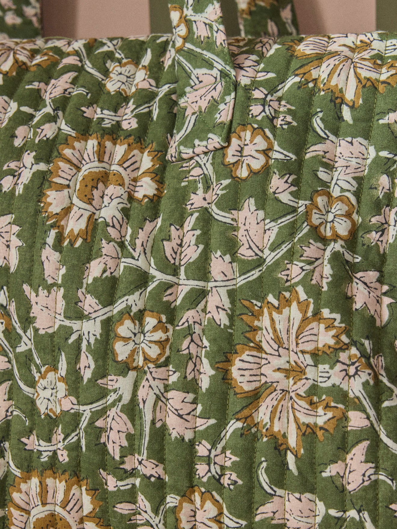 Sac week-end matelassé en tissu indien Anika